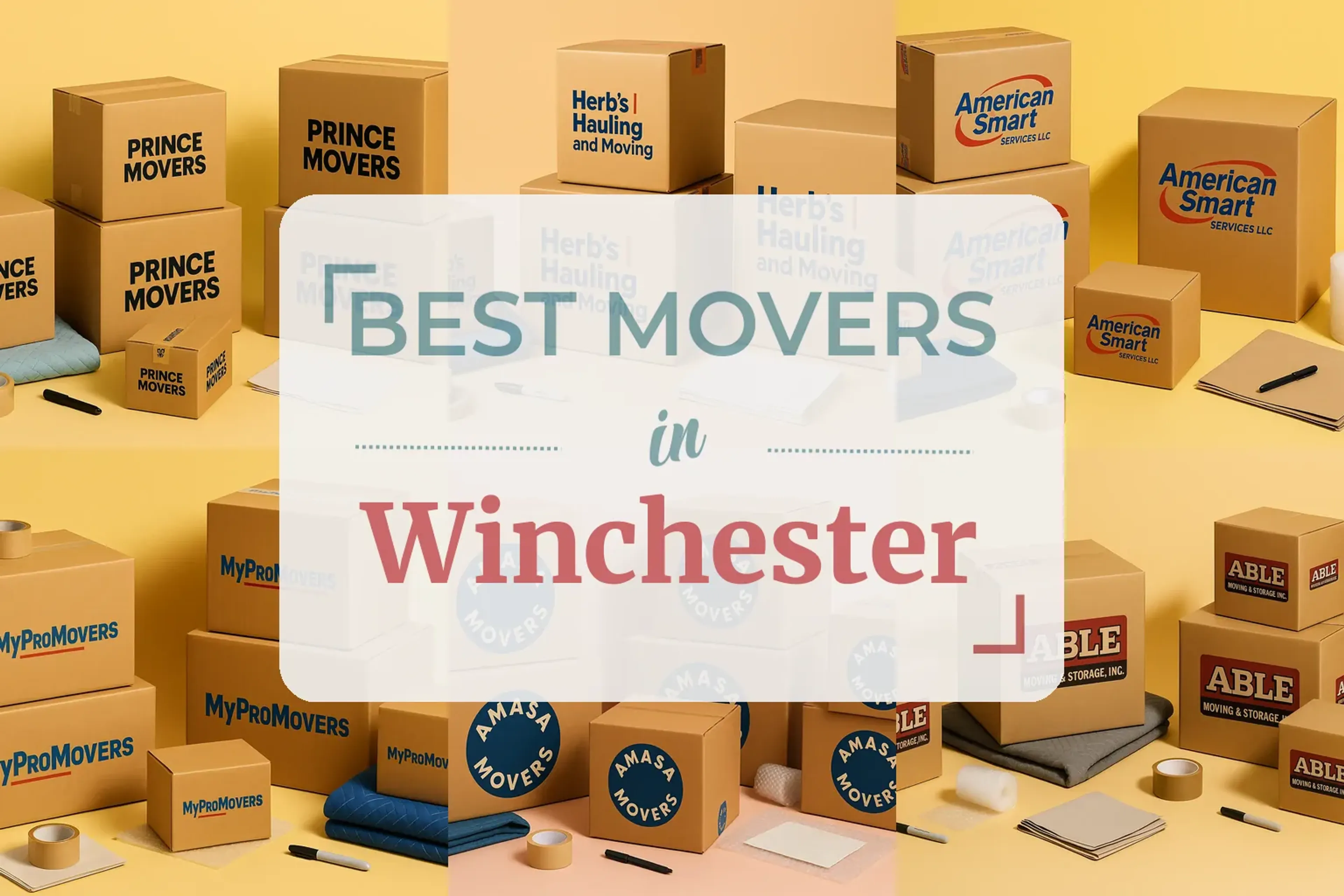 Side-by-side comparison of Winchester moving companies
