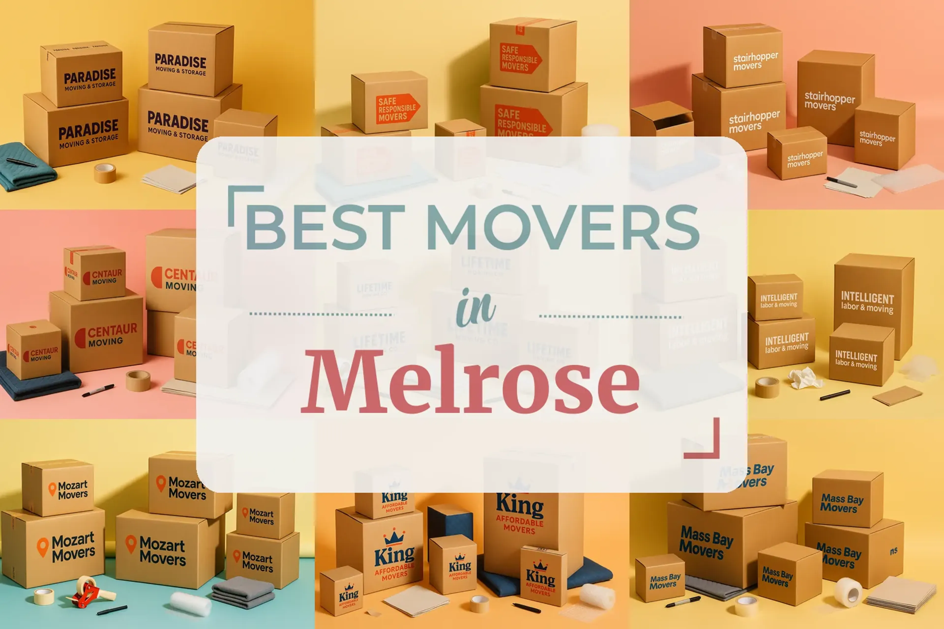 Side-by-side comparison of Melrose moving companies