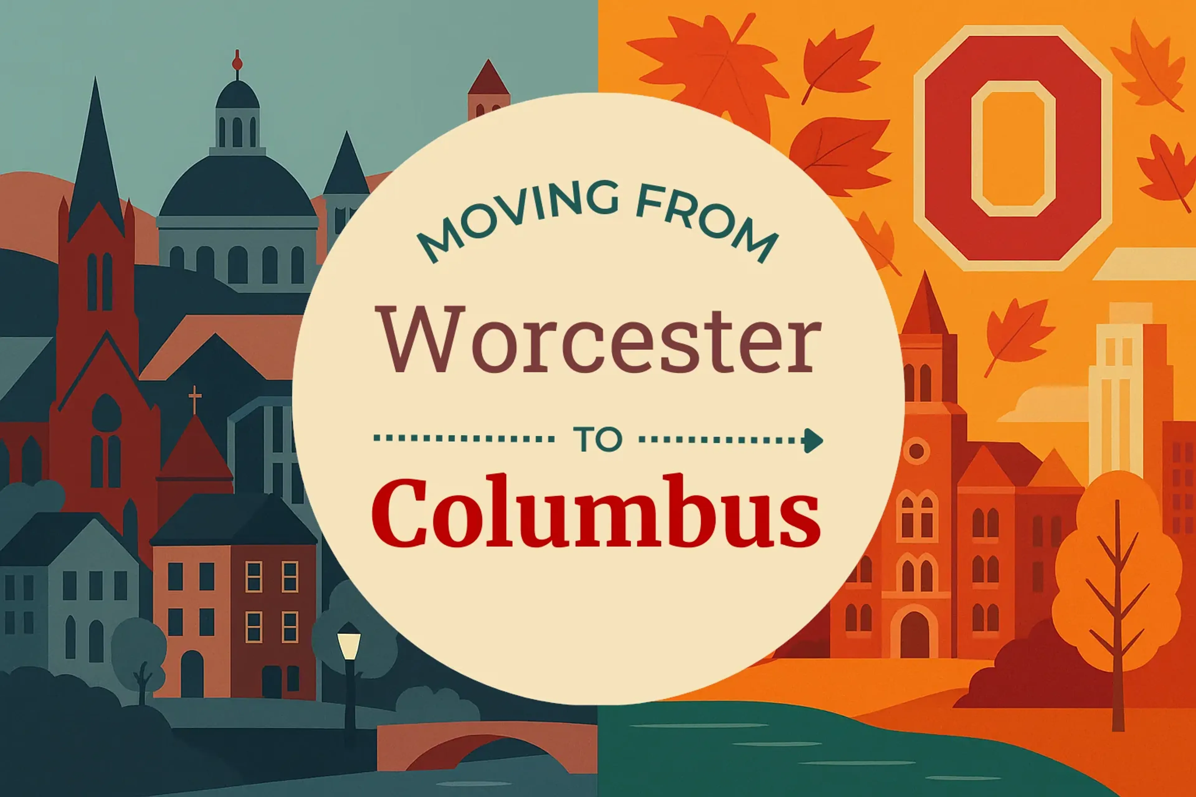 Side-by-side comparison of Worcester to Columbus moving companies