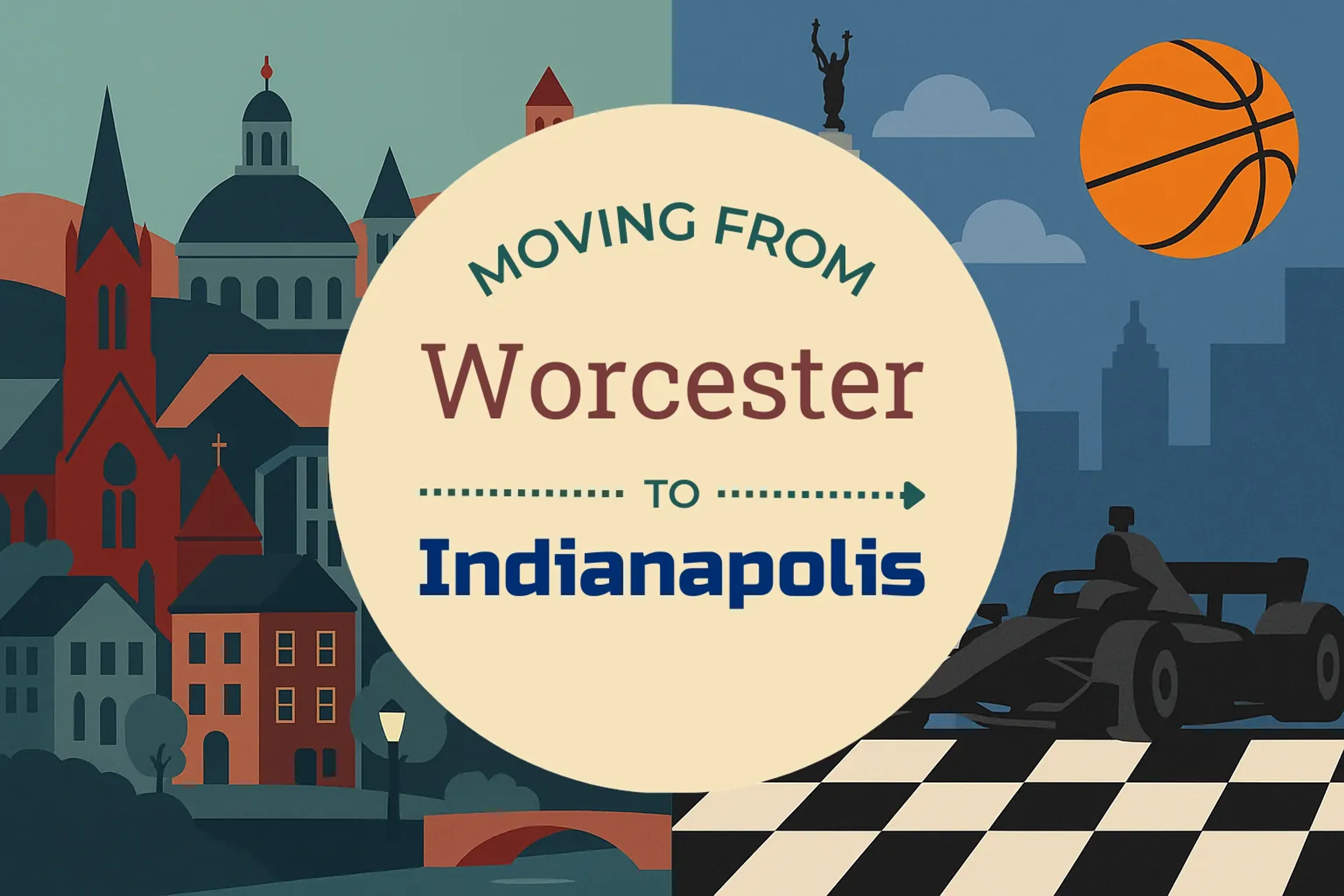 Side-by-side comparison of Worcester to Indianapolis moving companies