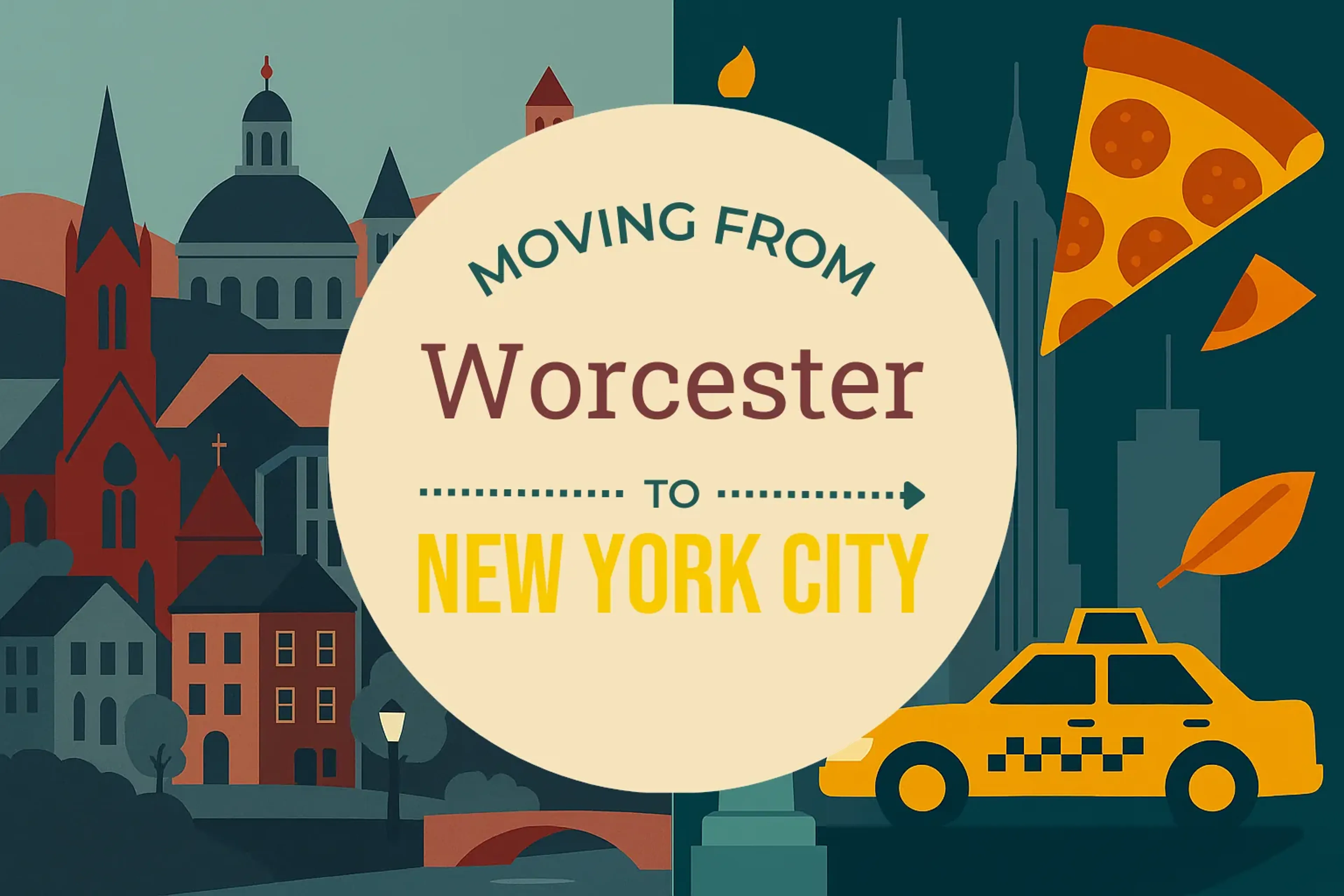 Side-by-side comparison of Worcester to New York City moving companies