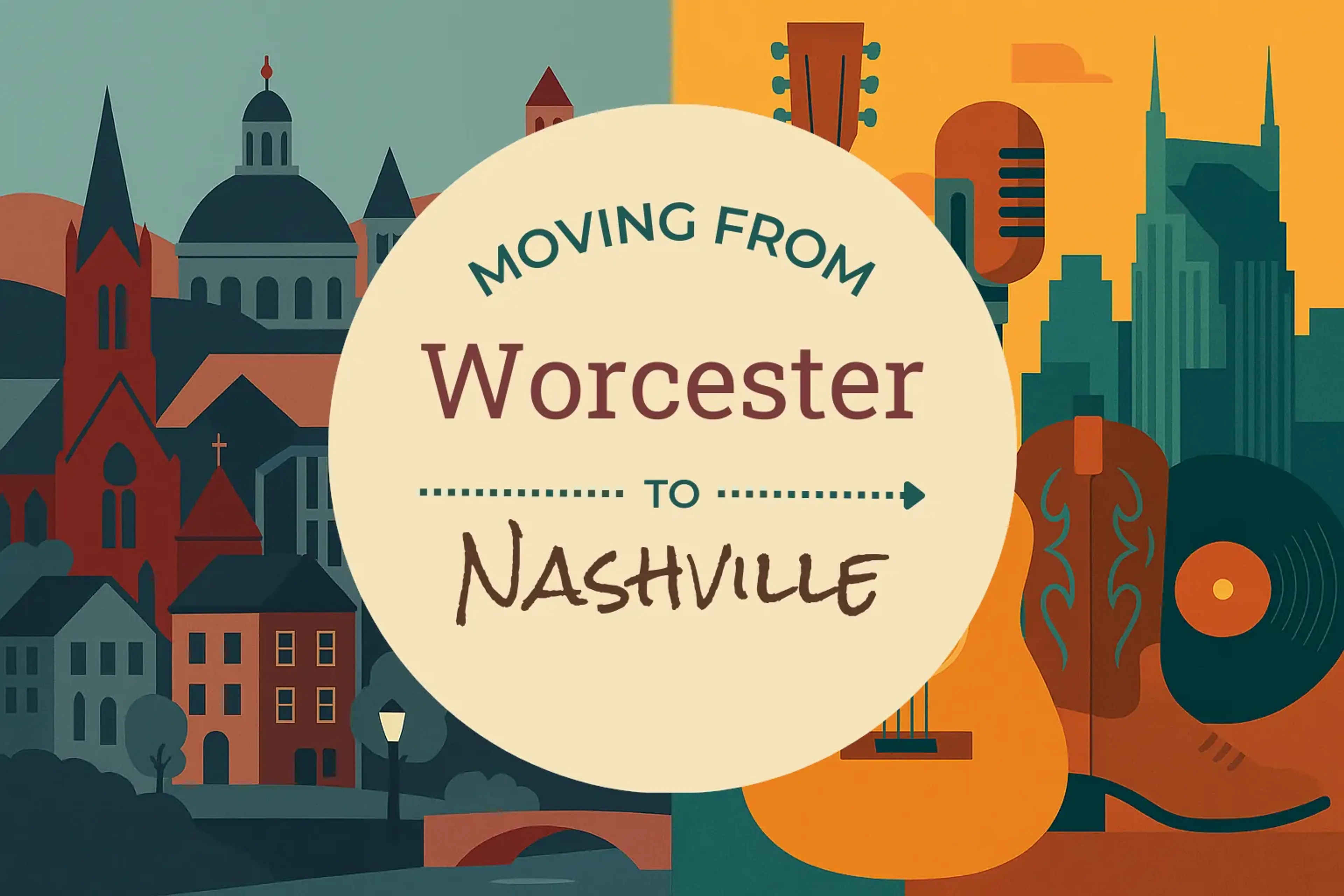 Side-by-side comparison of Worcester to Nashville moving companies