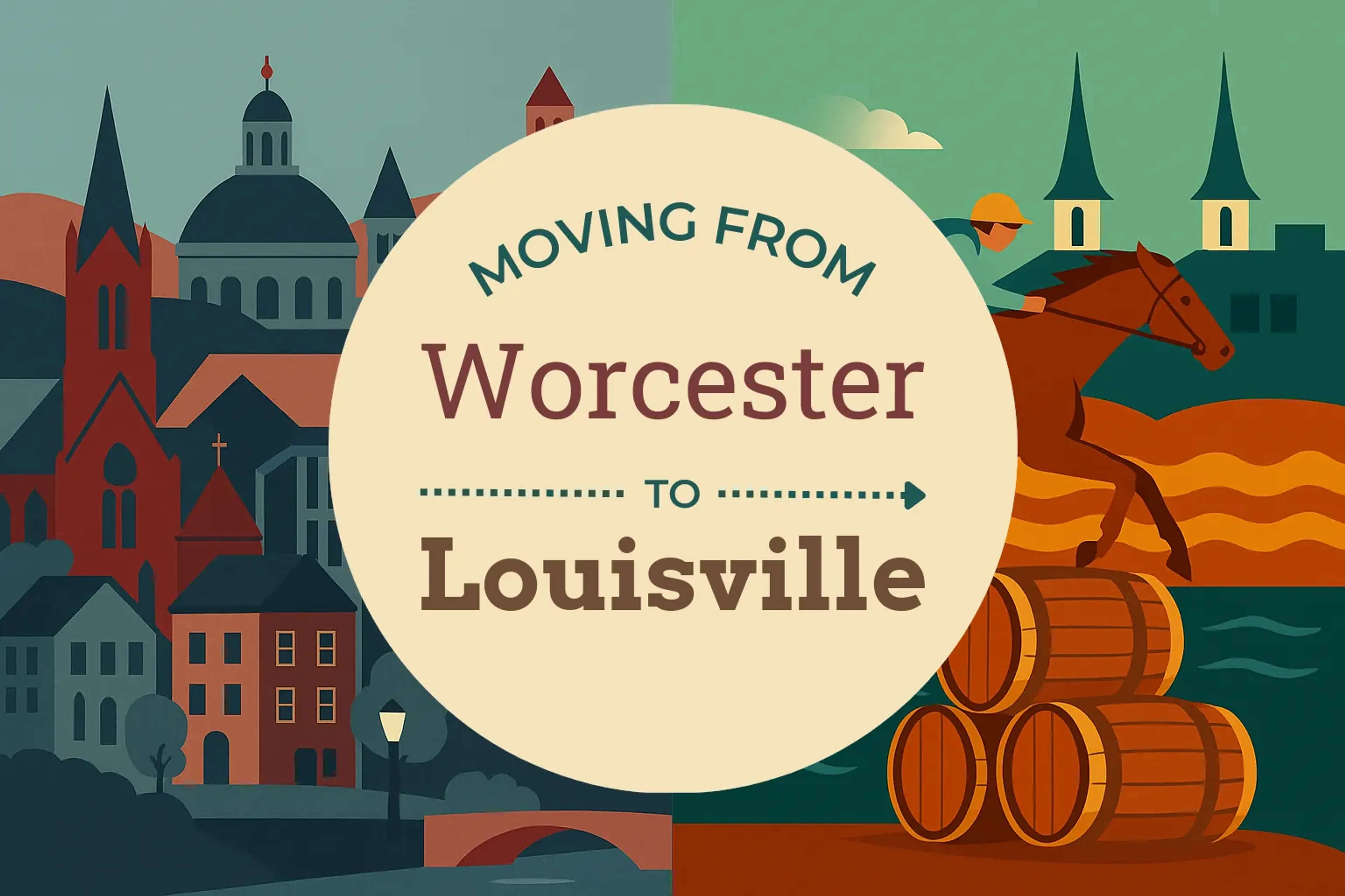 Side-by-side comparison of Worcester to Louisville moving companies