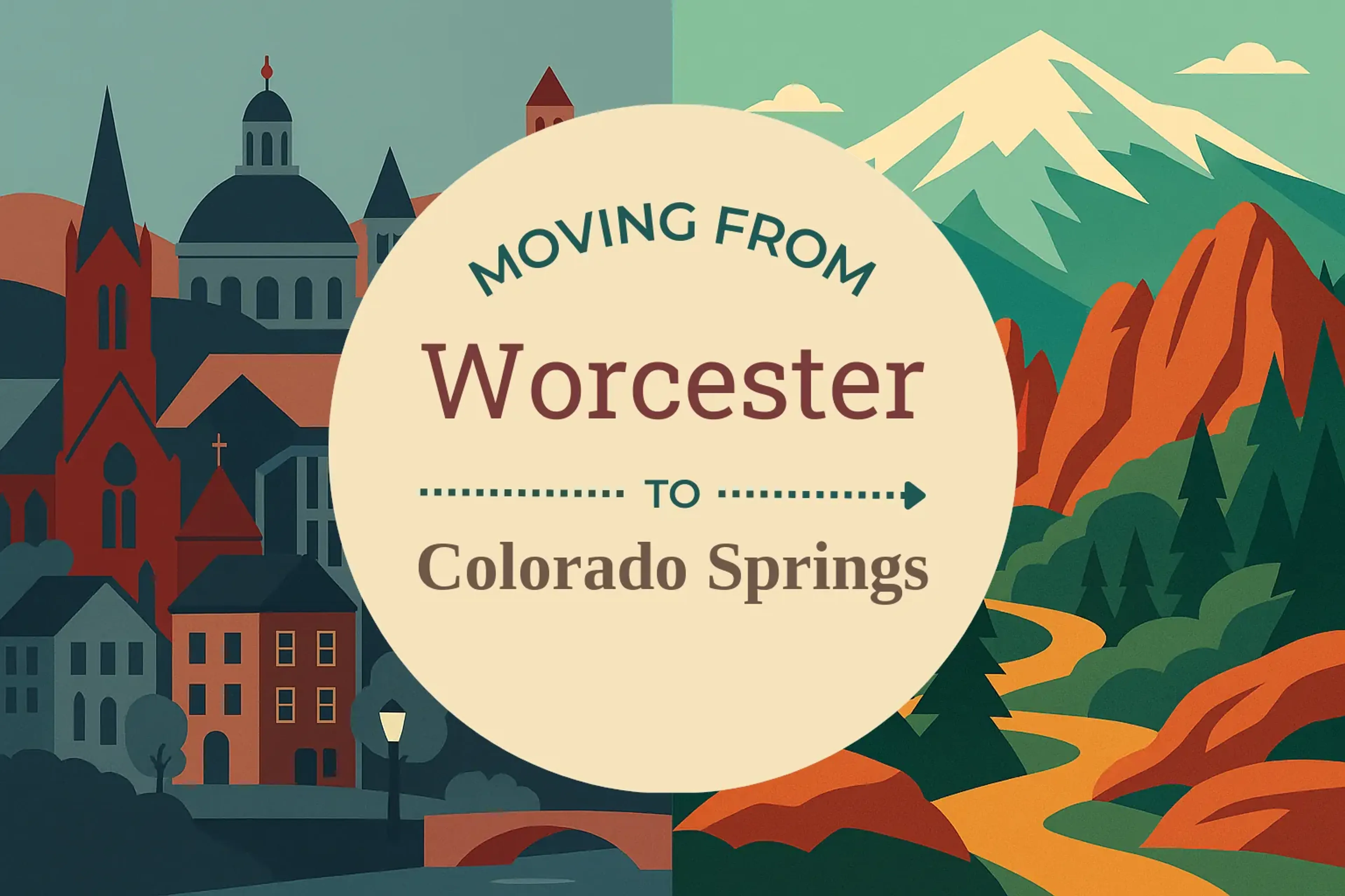 Side-by-side comparison of Worcester to Colorado Springs moving companies
