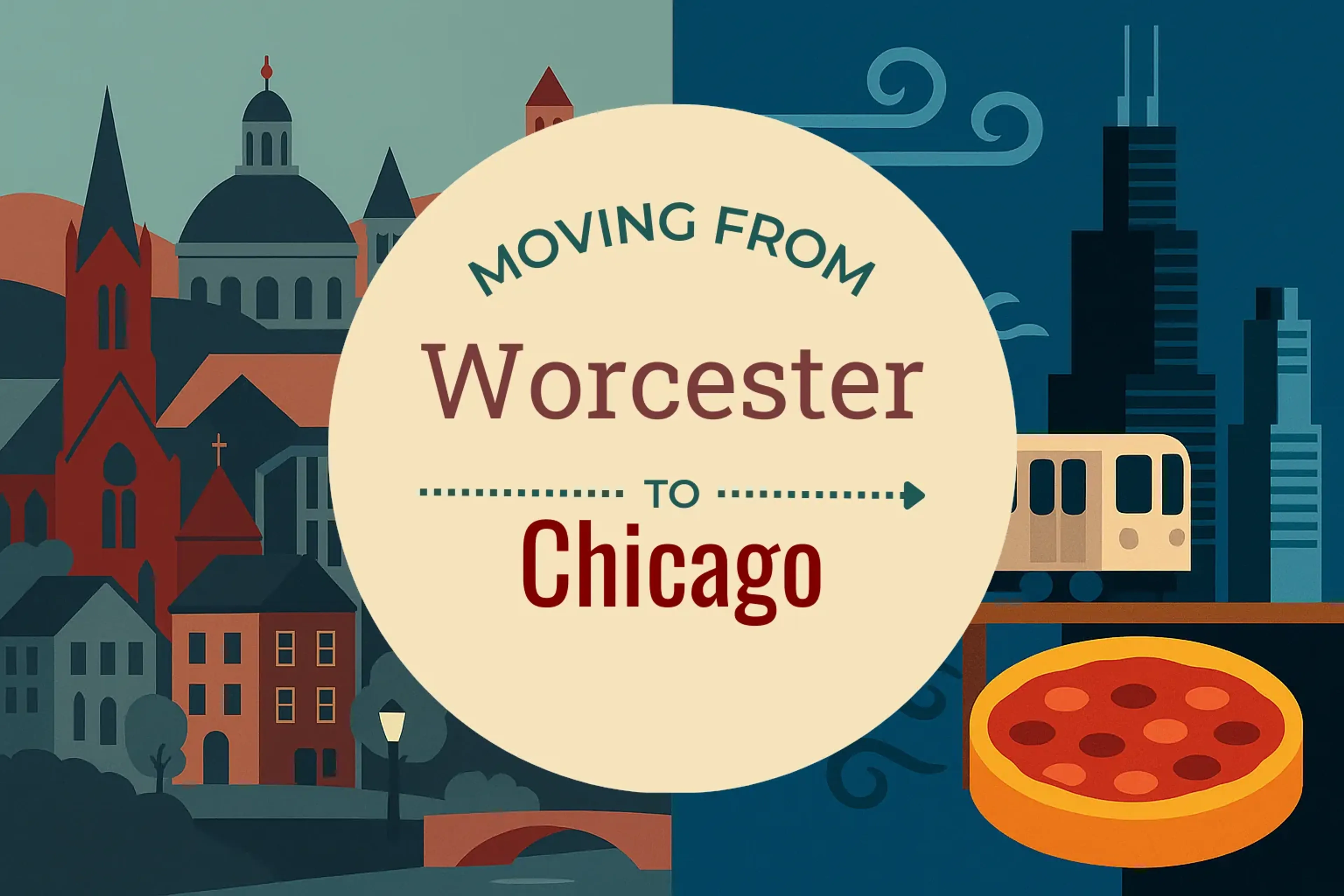 Side-by-side comparison of Worcester to Chicago moving companies