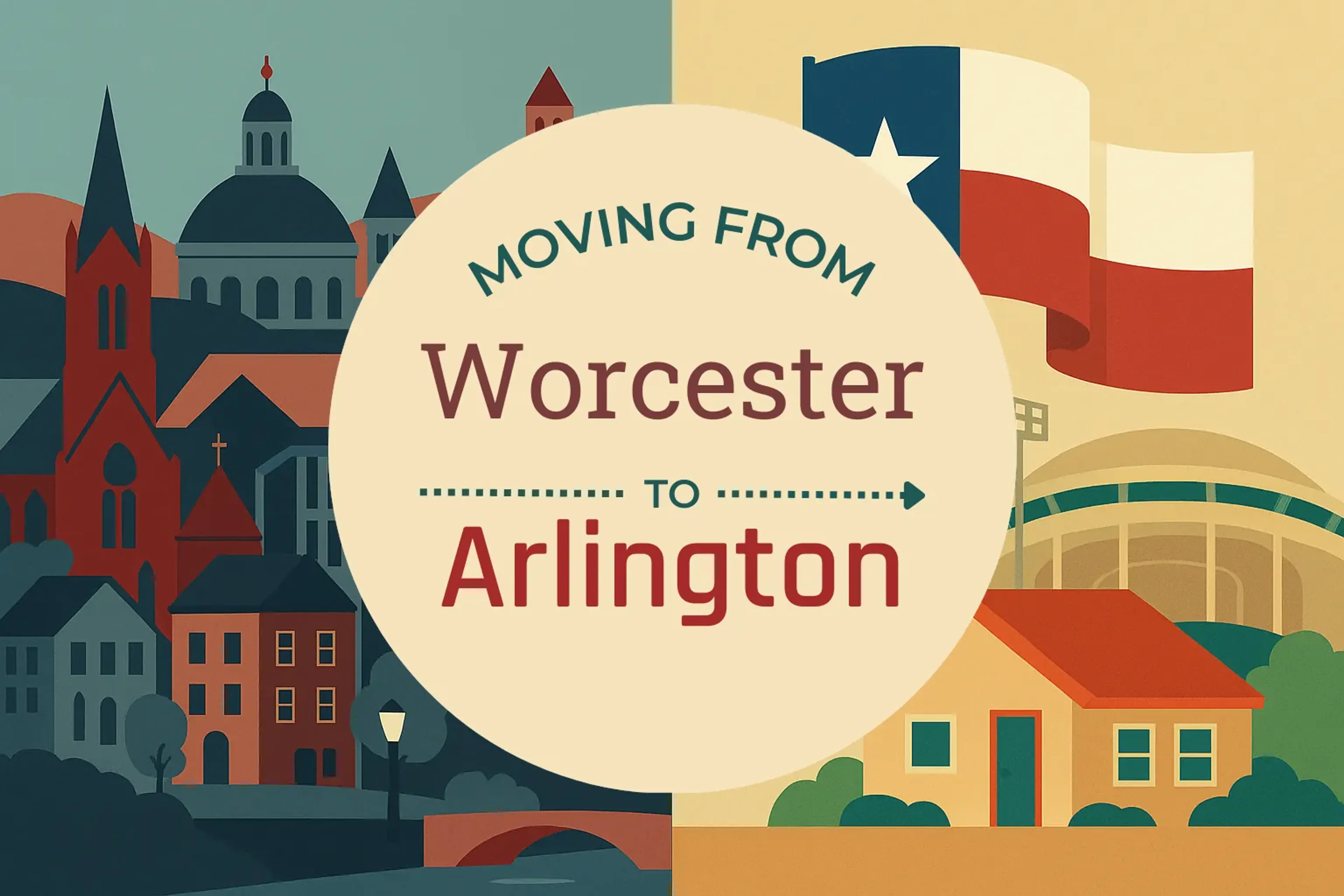 Side-by-side comparison of Worcester to Arlington moving companies
