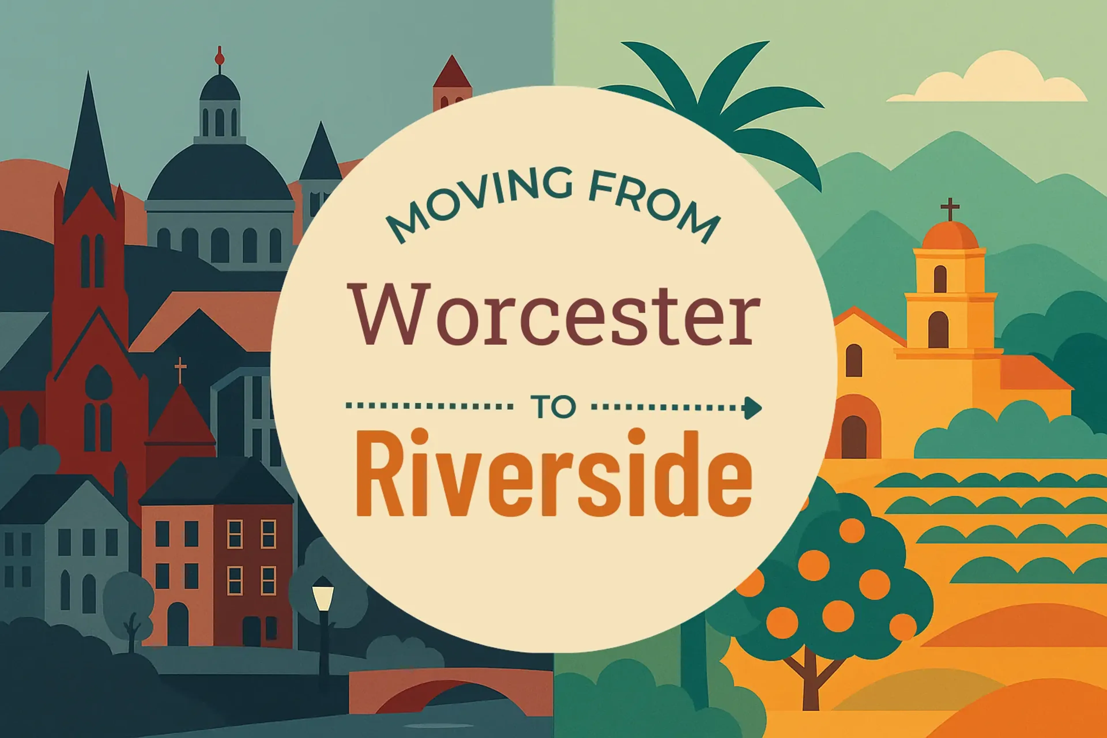 Side-by-side comparison of Worcester to Riverside moving companies