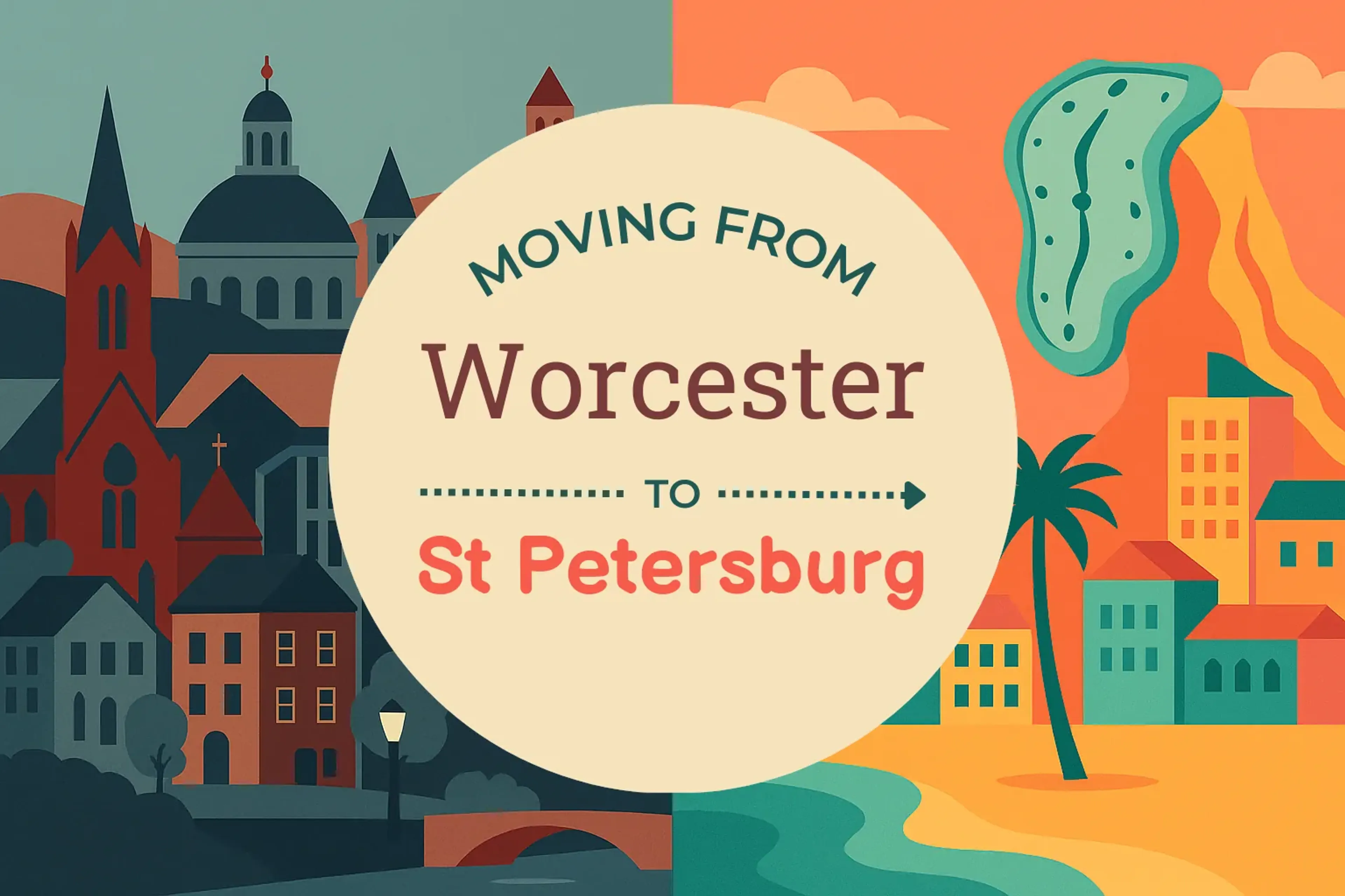 Side-by-side comparison of Worcester to St. Petersburg moving companies