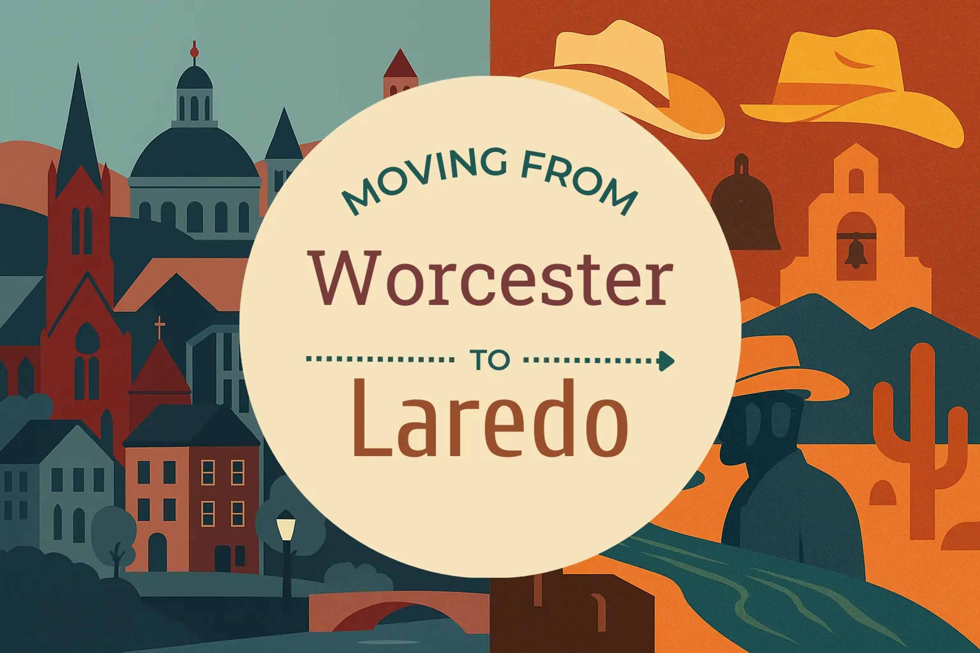 Side-by-side comparison of Worcester to Laredo moving companies