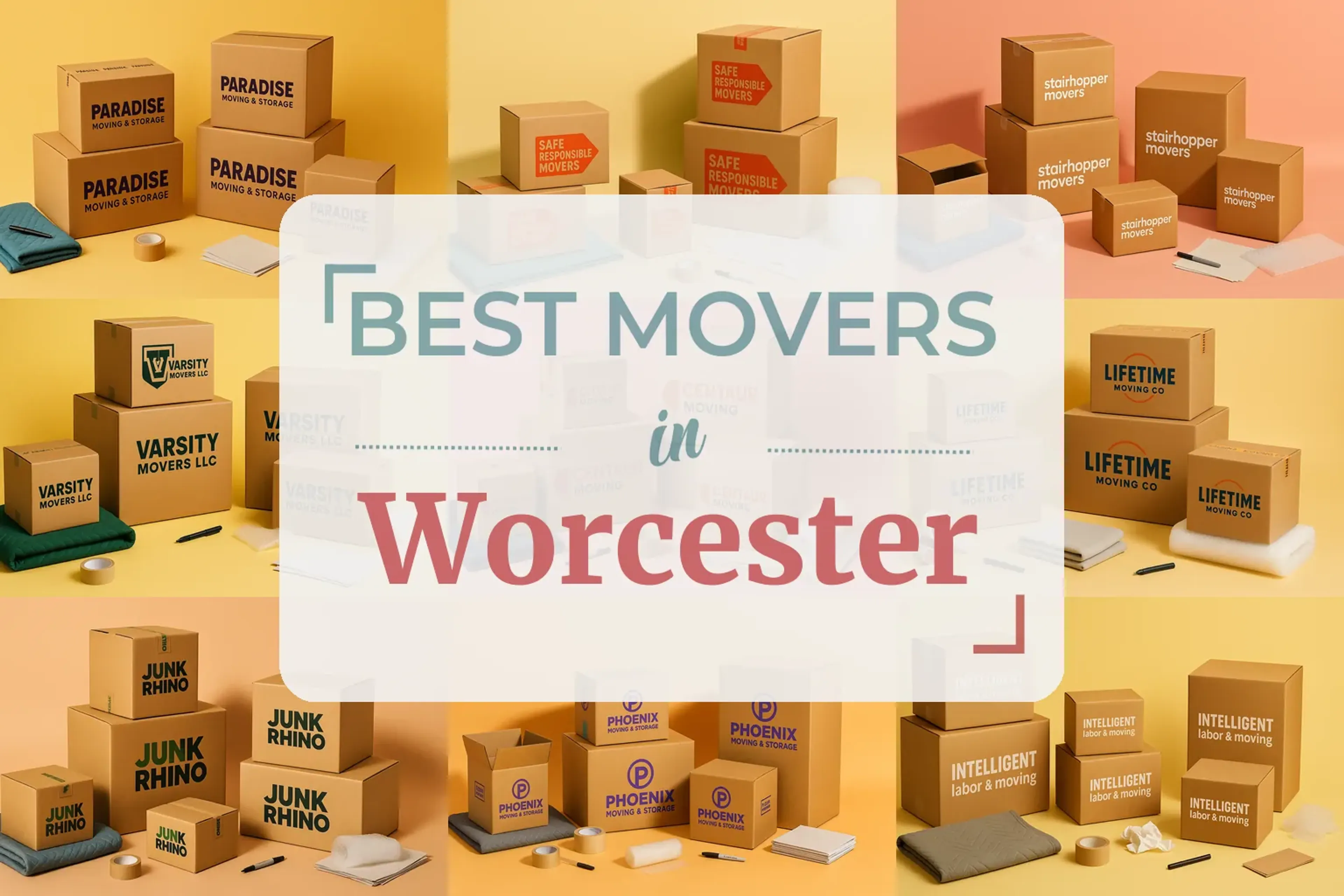 Side-by-side comparison of Worcester moving companies