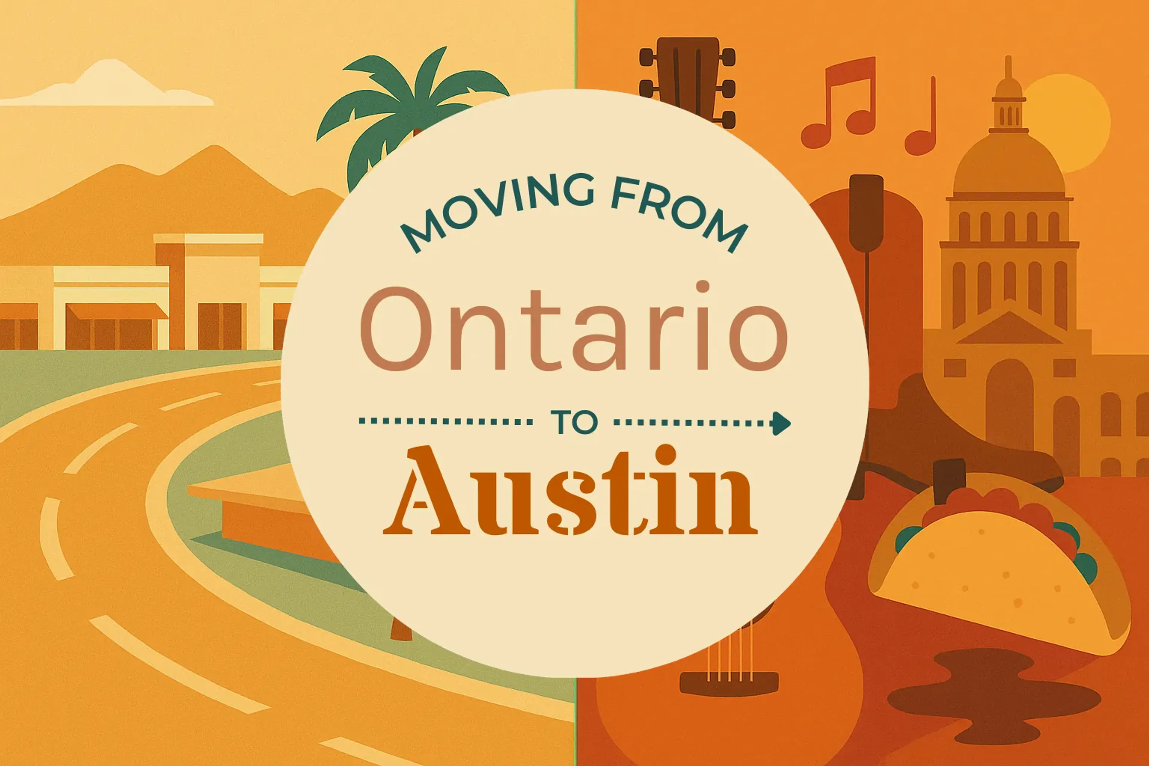 Side-by-side comparison of Ontario to Austin moving companies