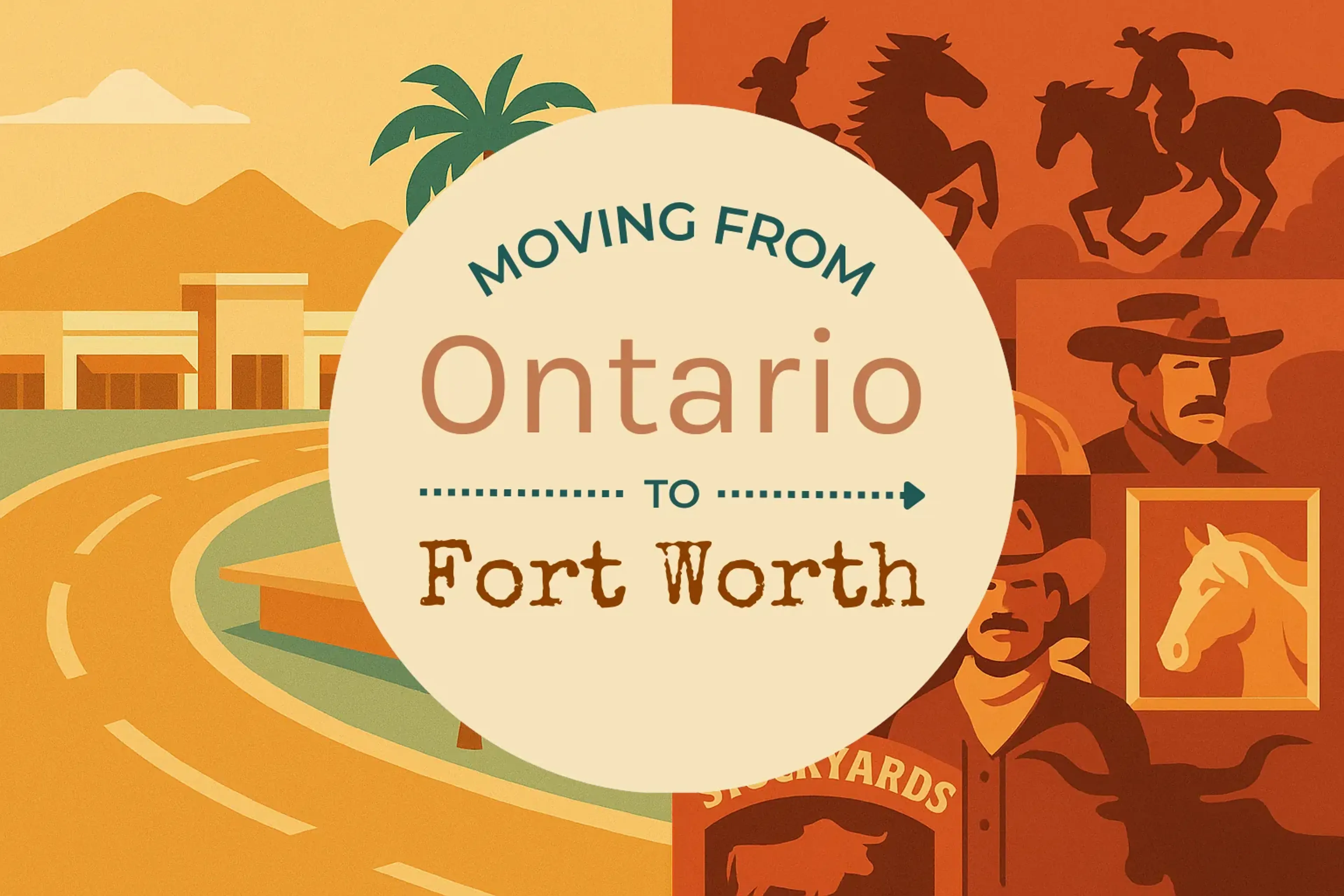 Side-by-side comparison of Ontario to Fort Worth moving companies