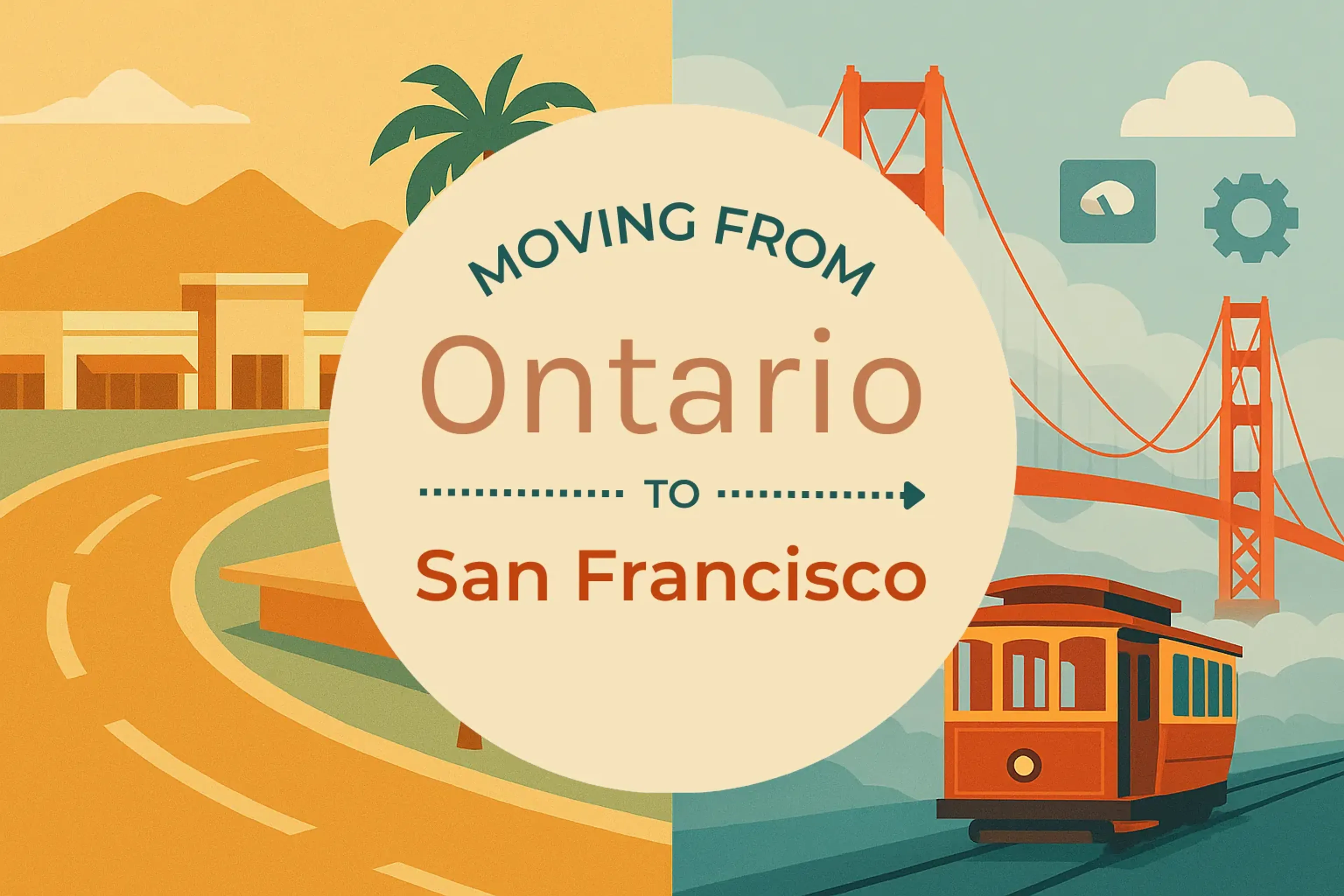 Side-by-side comparison of Ontario to San Francisco moving companies