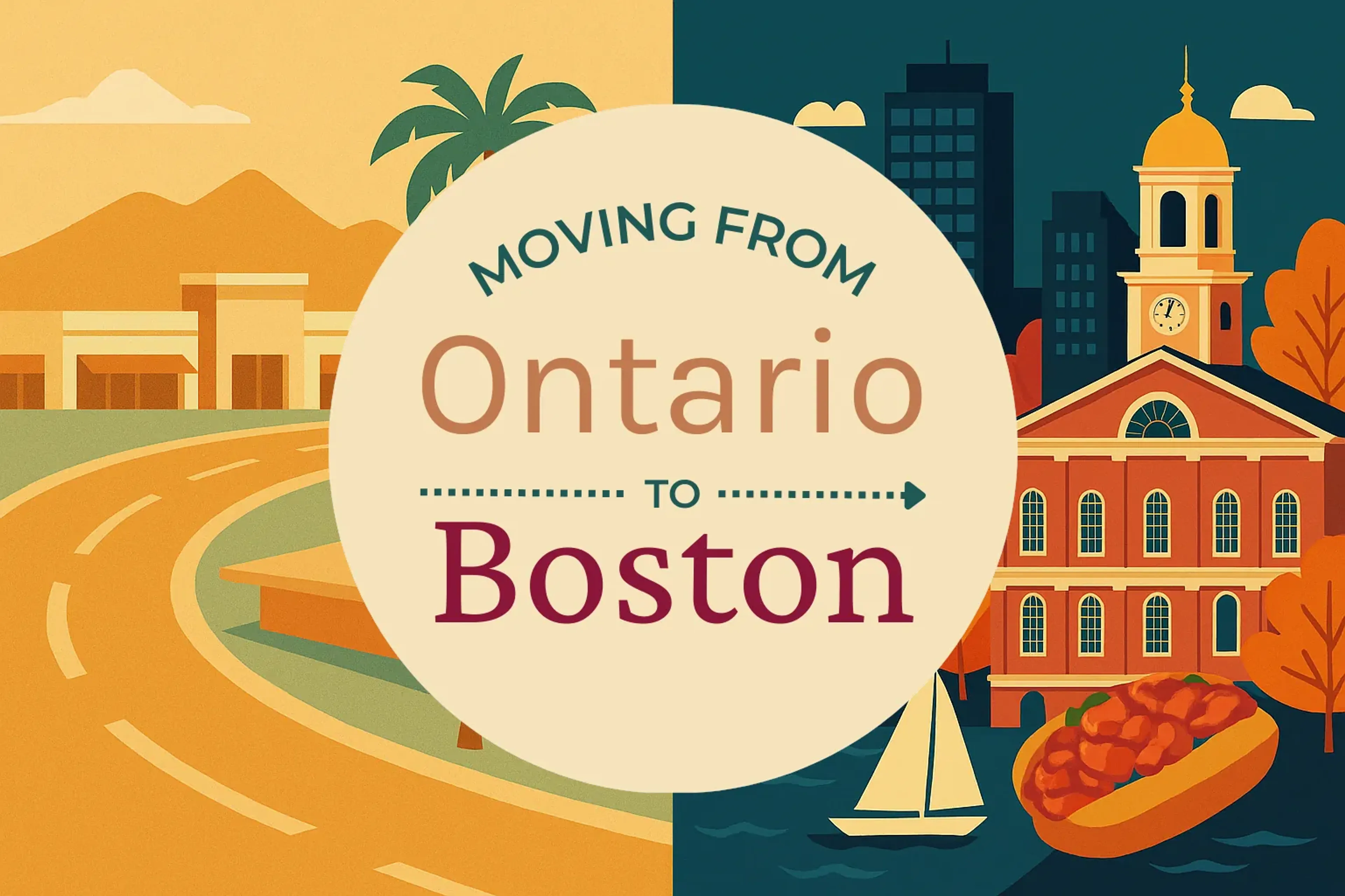 Side-by-side comparison of Ontario to Boston moving companies