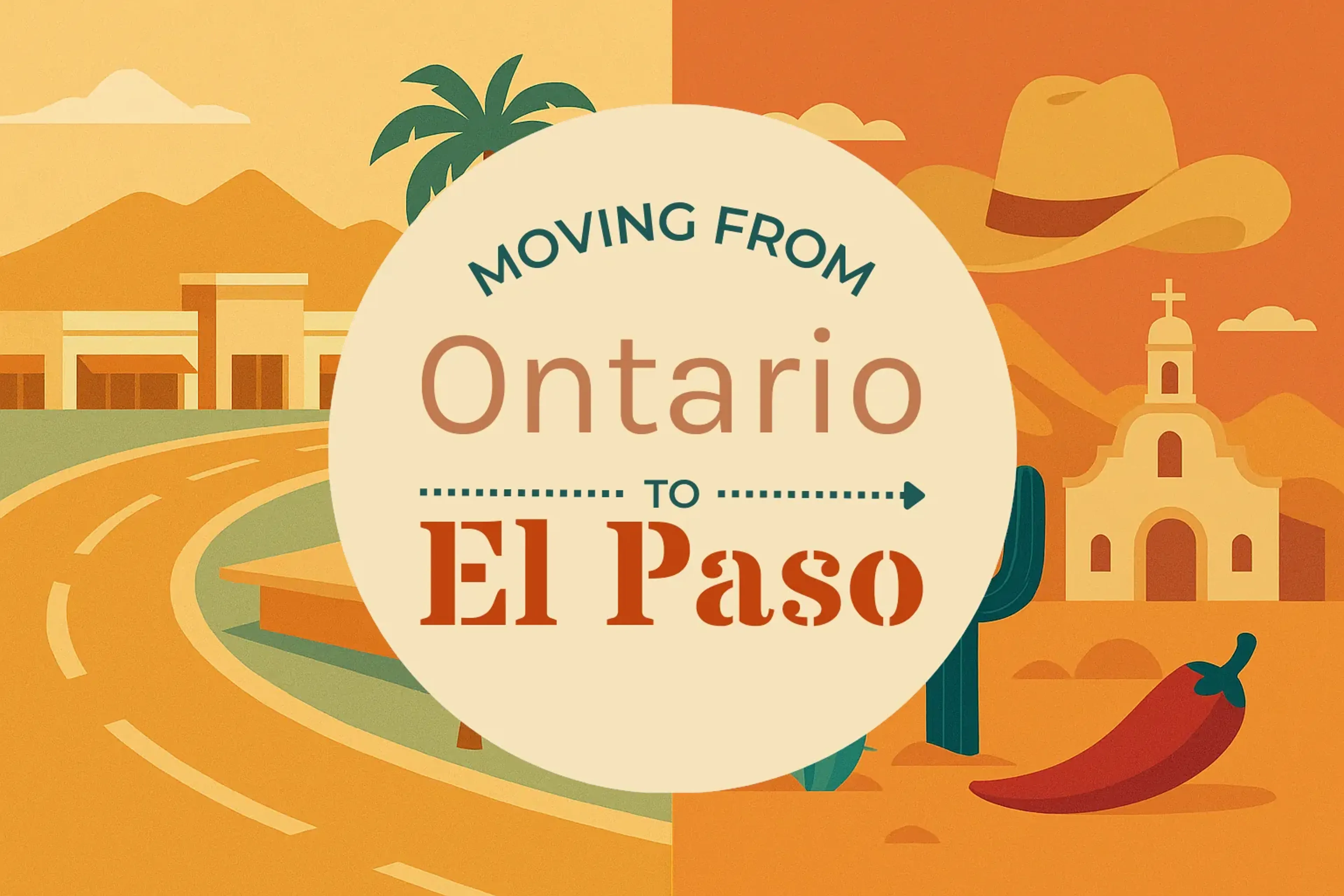 Side-by-side comparison of Ontario to El Paso moving companies