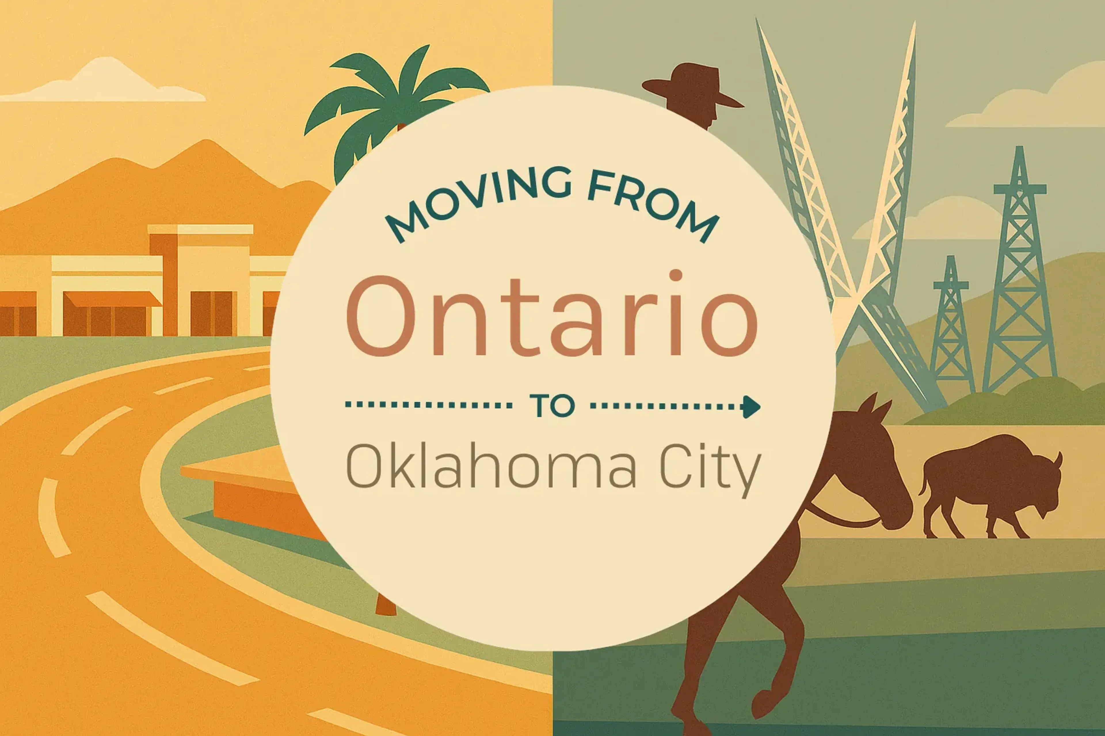 Side-by-side comparison of Ontario to Oklahoma City moving companies