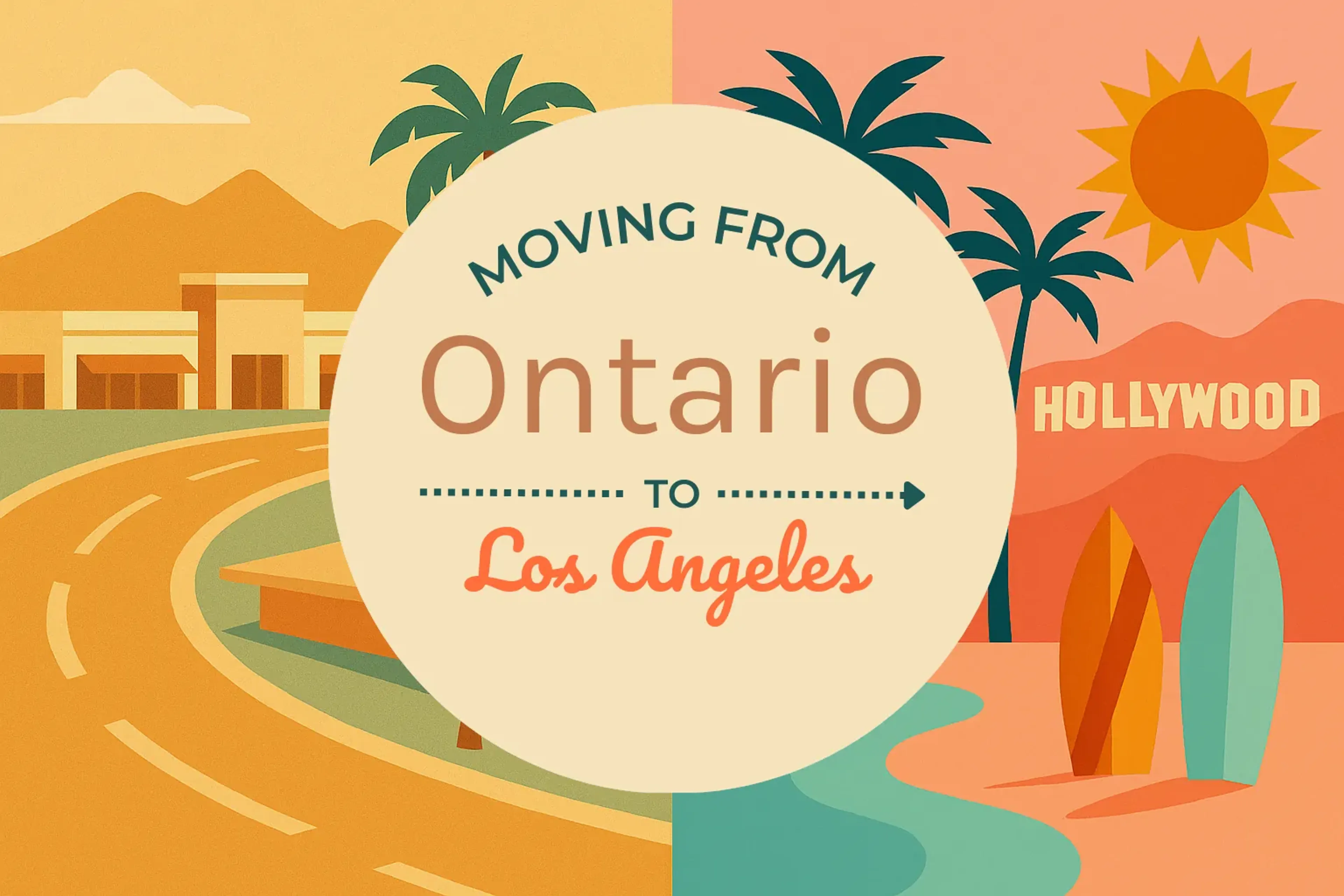 Side-by-side comparison of Ontario to Los Angeles moving companies