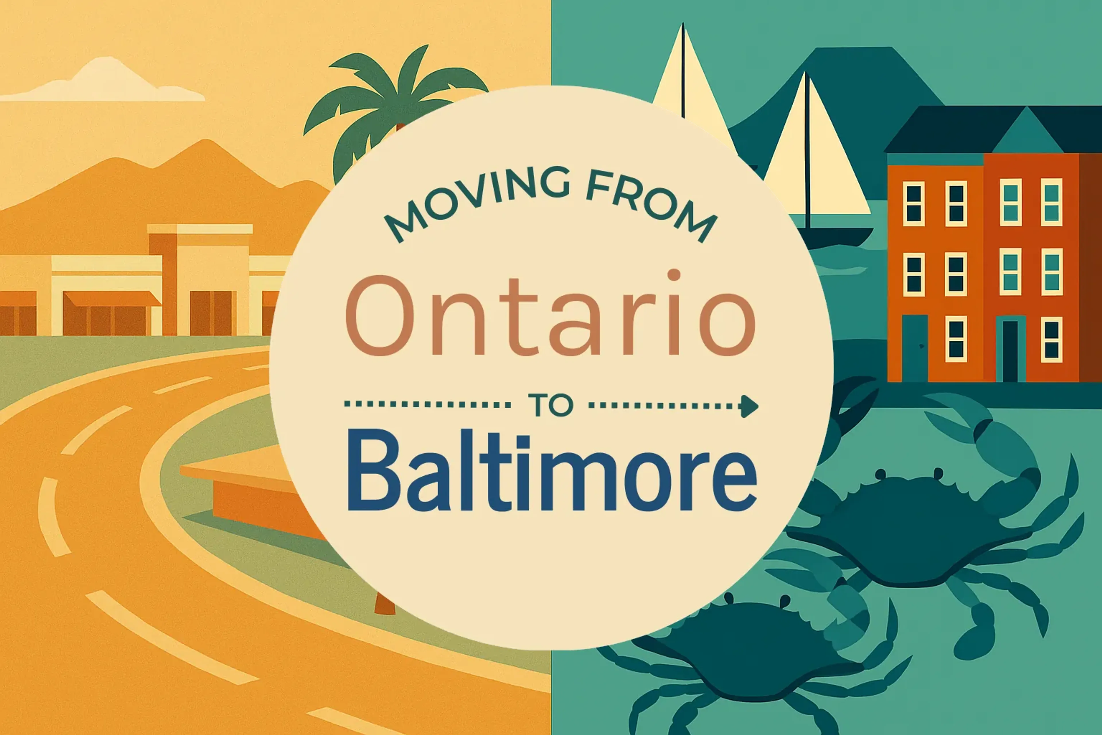 Side-by-side comparison of Ontario to Baltimore moving companies