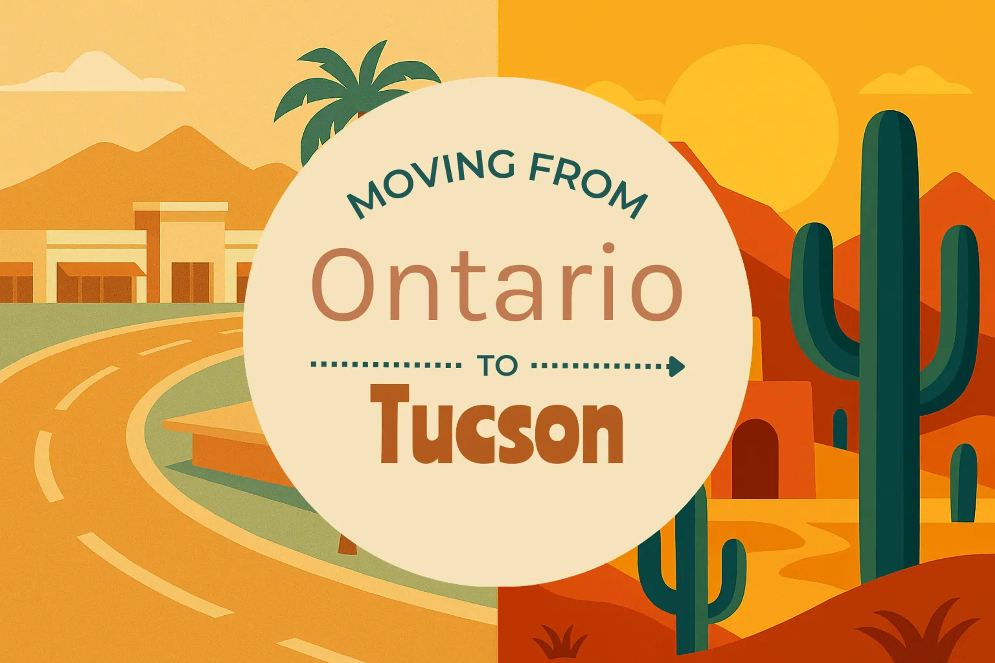 Side-by-side comparison of Ontario to Tucson moving companies
