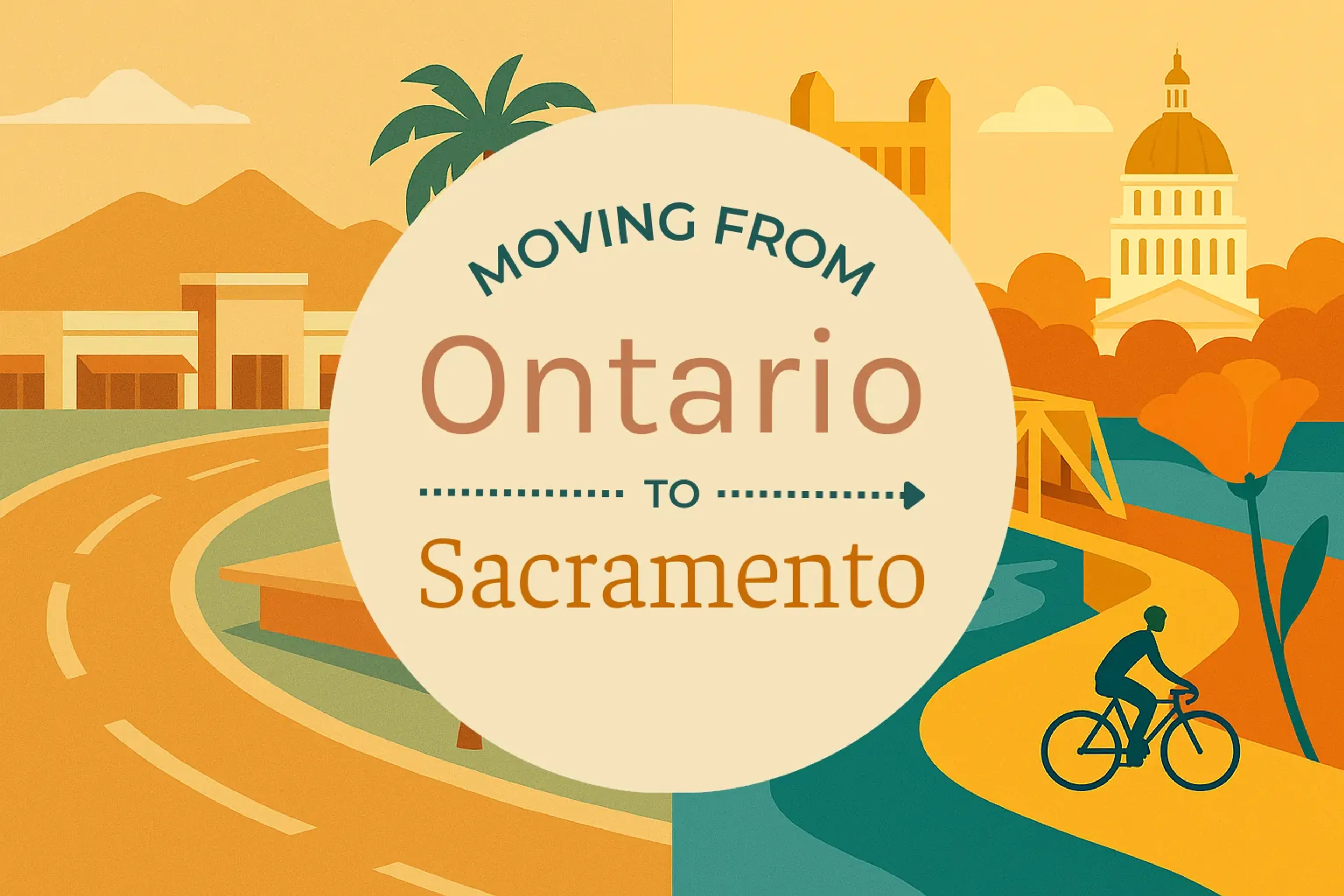 Side-by-side comparison of Ontario to Sacramento moving companies