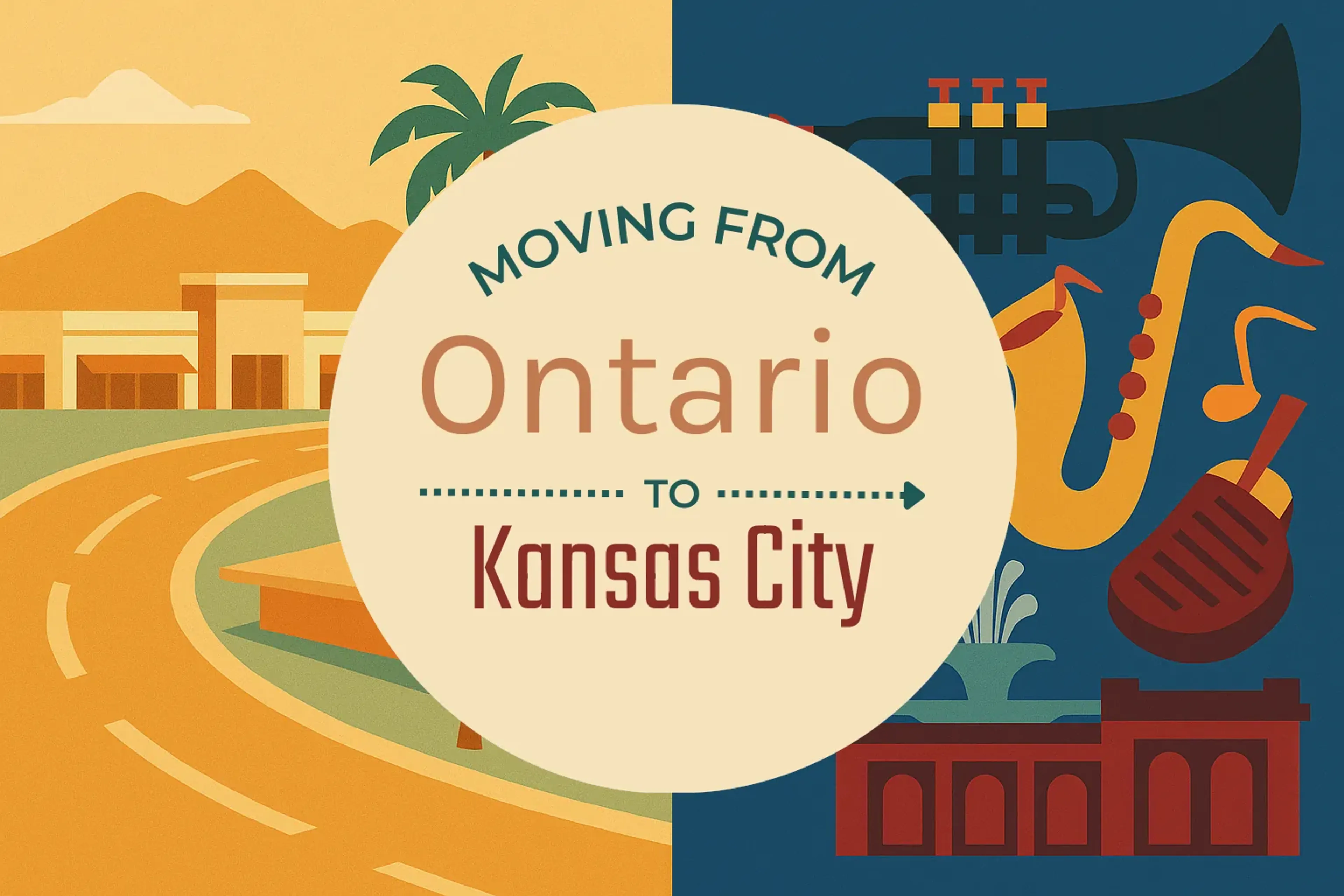 Side-by-side comparison of Ontario to Kansas City moving companies