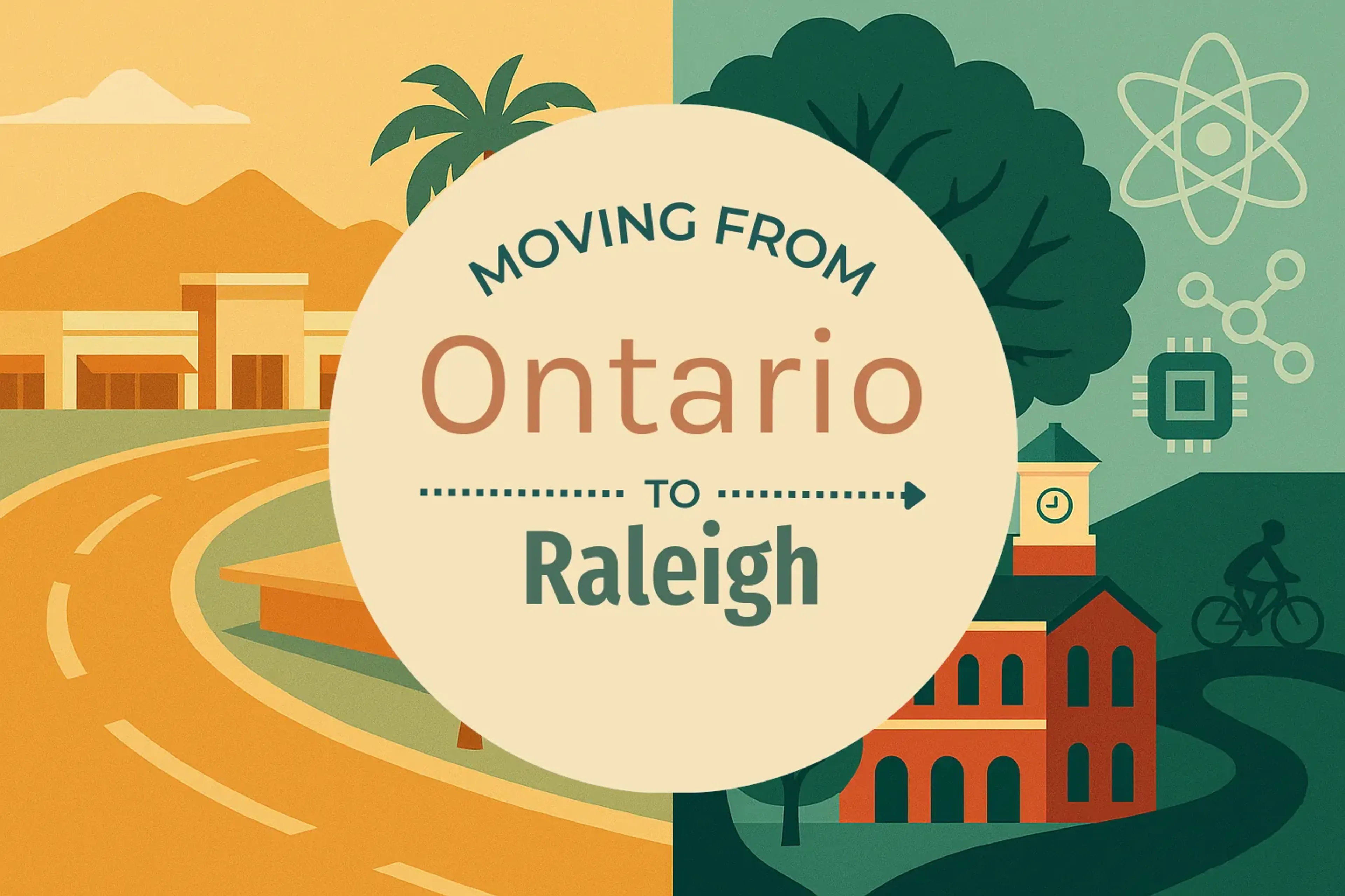 Side-by-side comparison of Ontario to Raleigh moving companies
