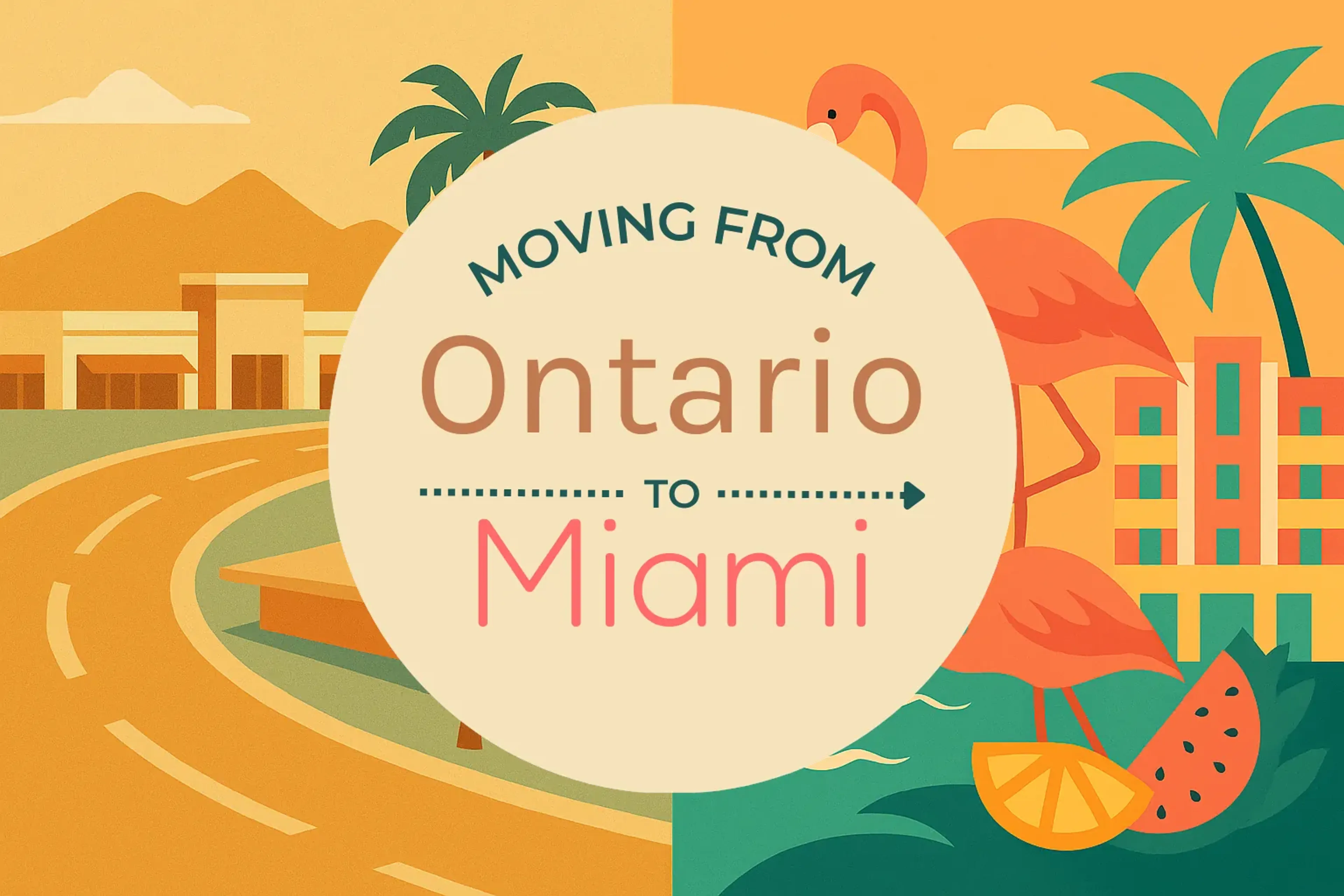 Side-by-side comparison of Ontario to Miami moving companies