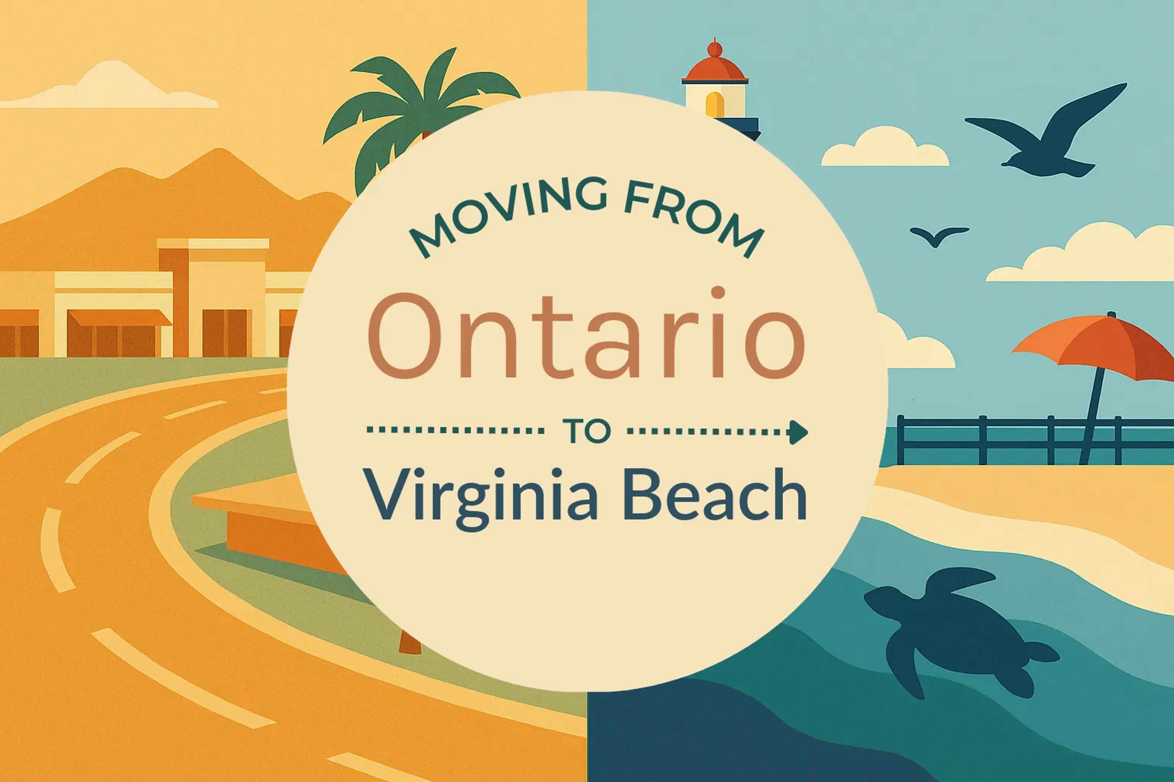 Side-by-side comparison of Ontario to Virginia Beach moving companies