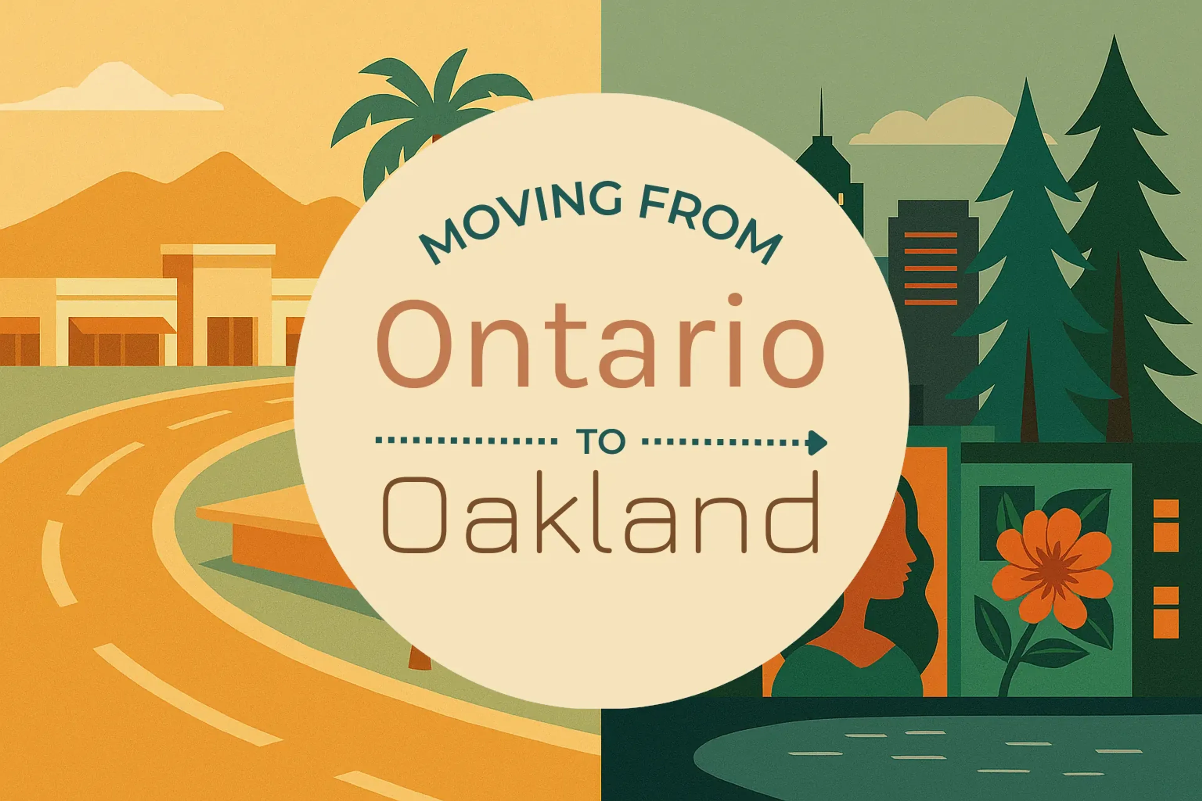 Side-by-side comparison of Ontario to Oakland moving companies
