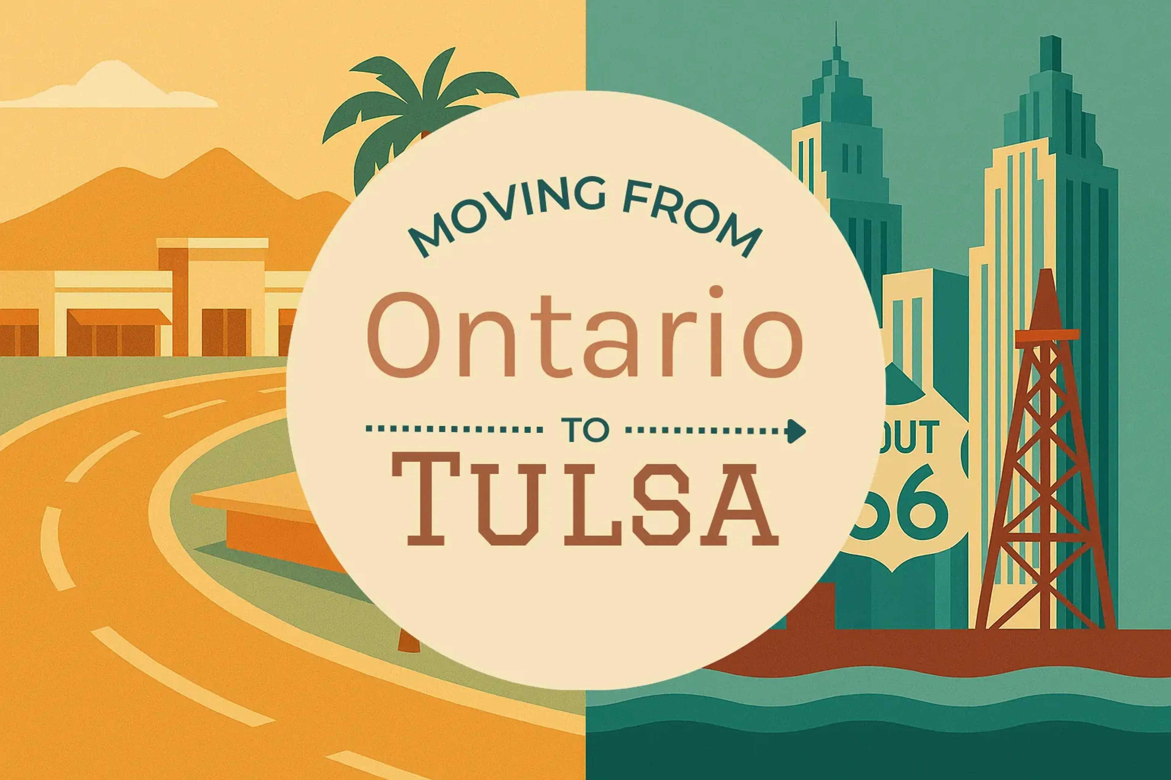 Side-by-side comparison of Ontario to Tulsa moving companies