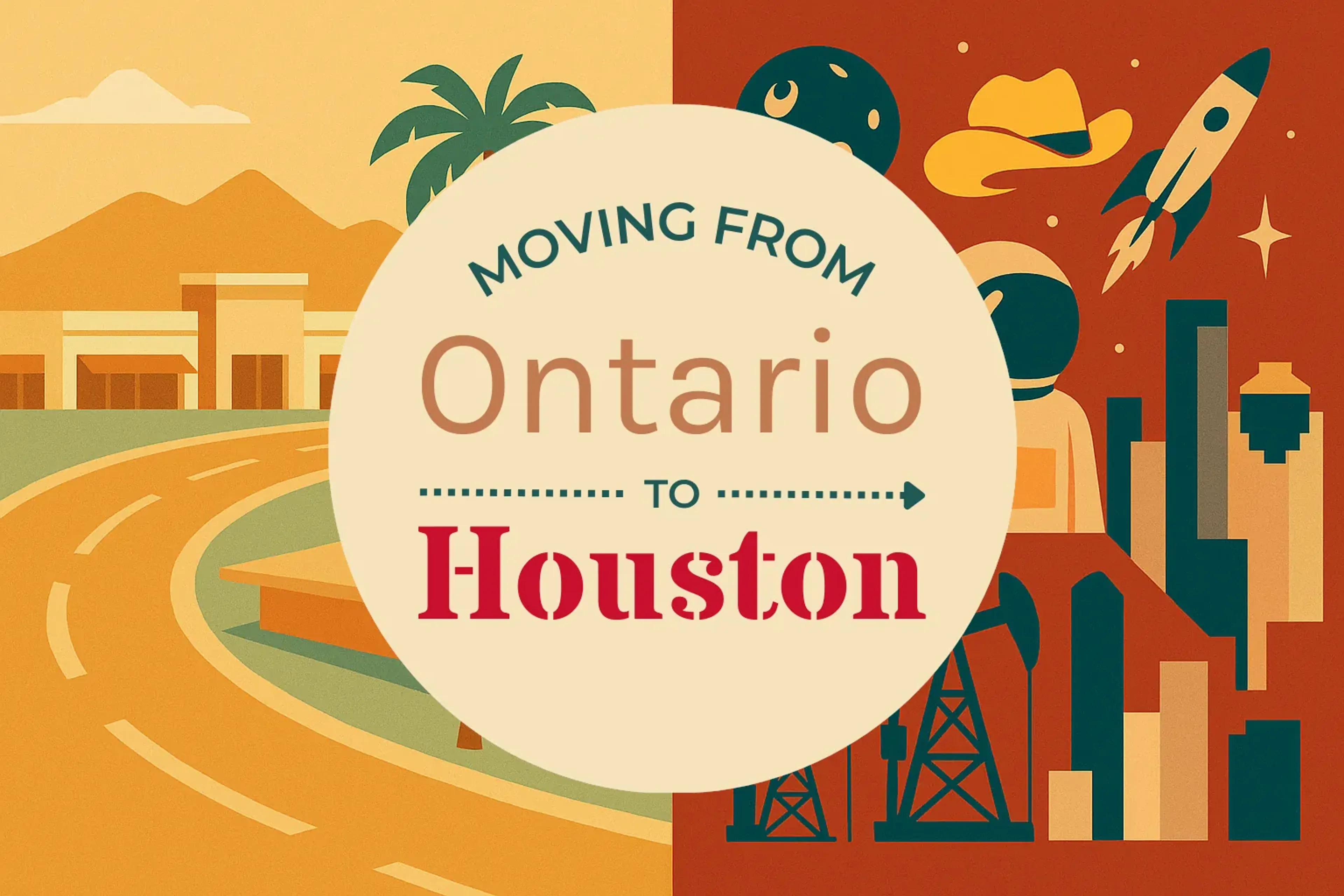 Side-by-side comparison of Ontario to Houston moving companies