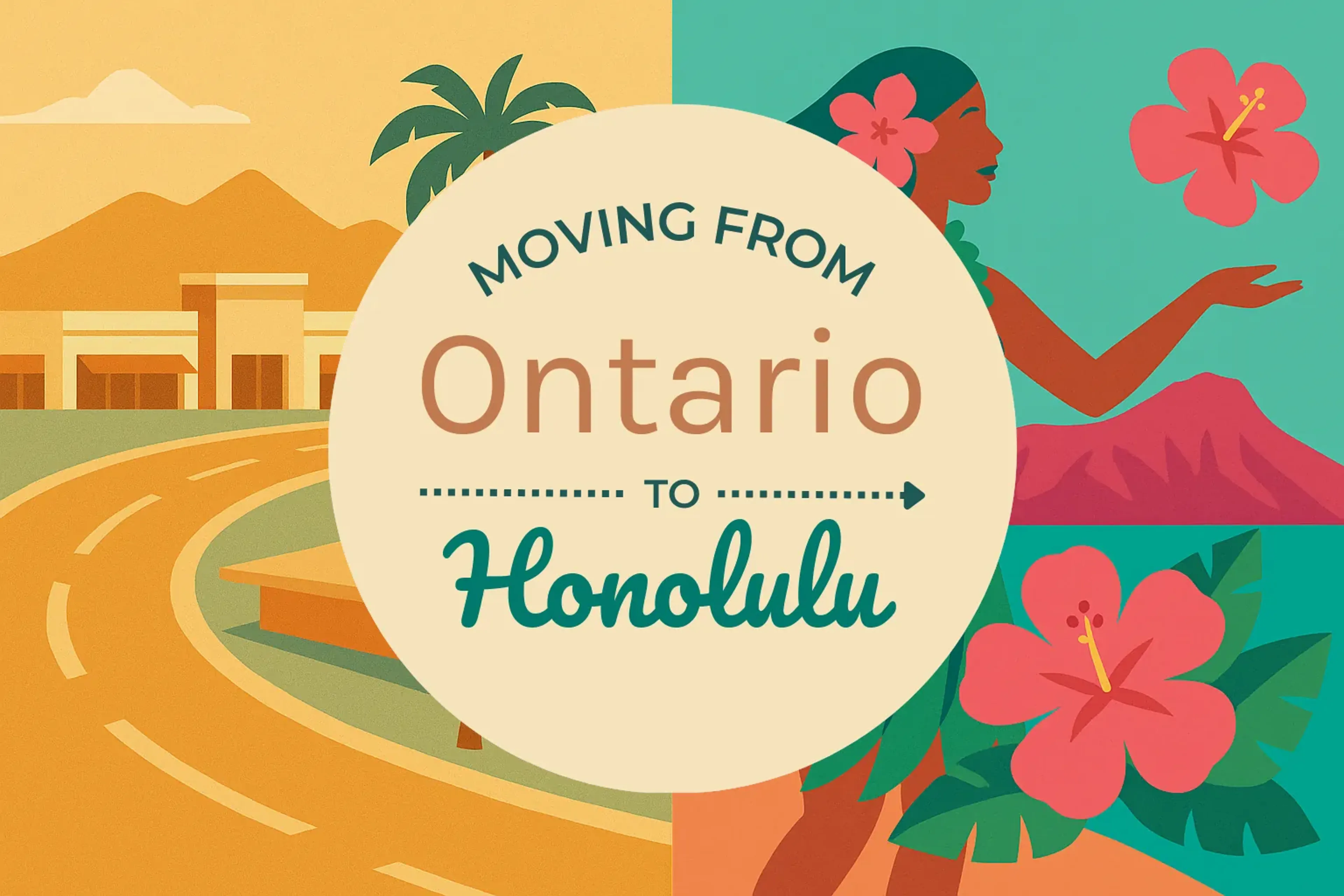 Side-by-side comparison of Ontario to Honolulu moving companies