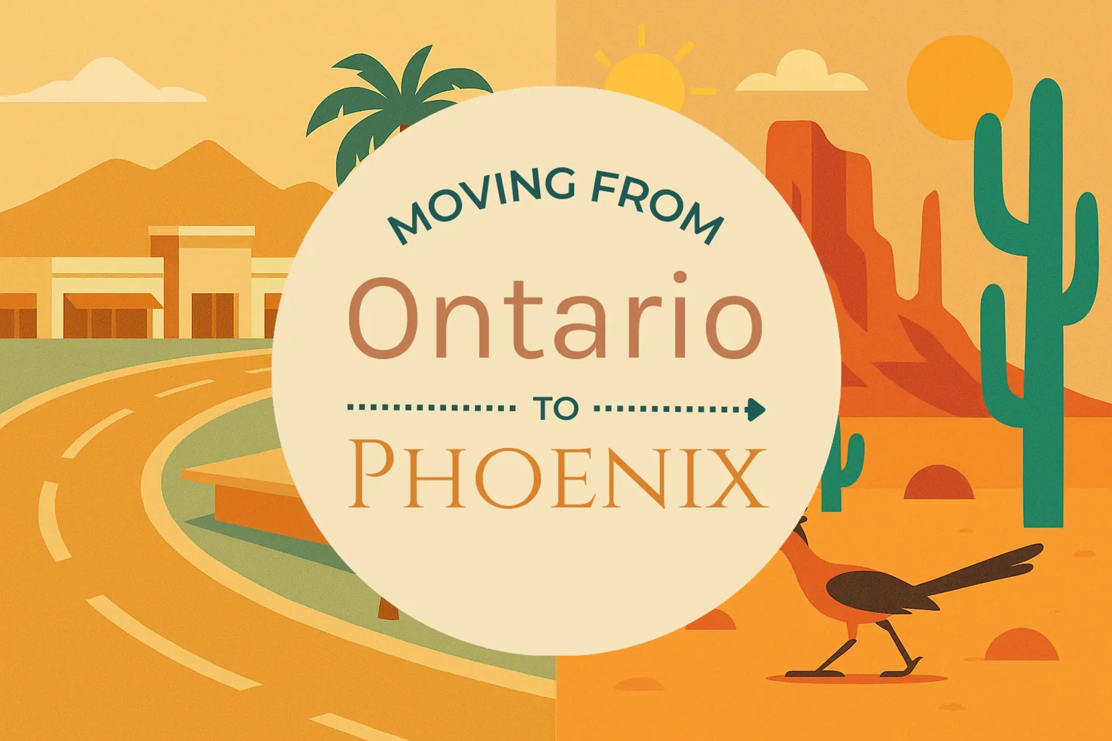 Side-by-side comparison of Ontario to Phoenix moving companies