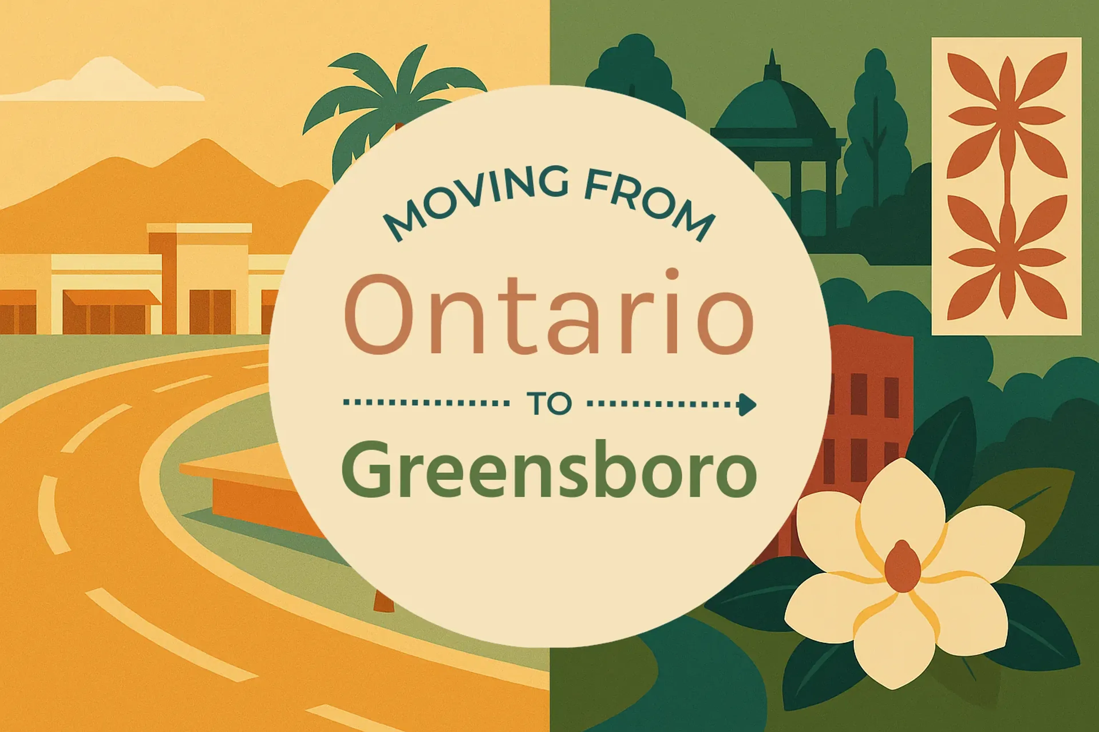 Side-by-side comparison of Ontario to Greensboro moving companies