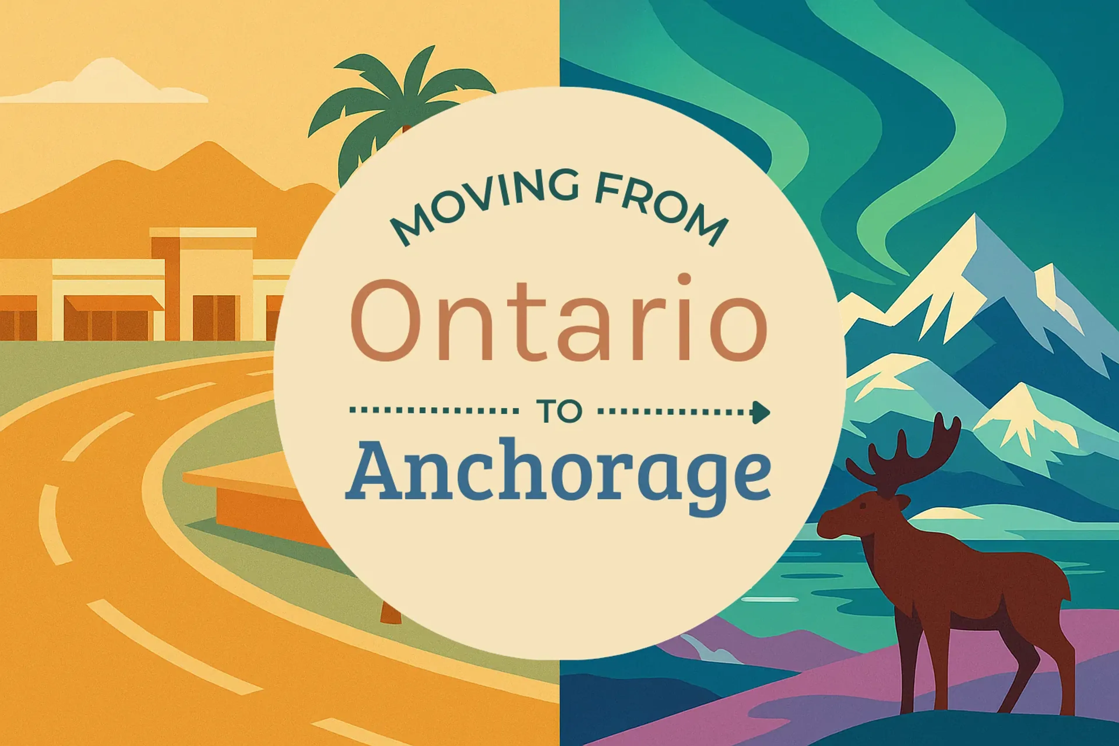 Side-by-side comparison of Ontario to Anchorage moving companies