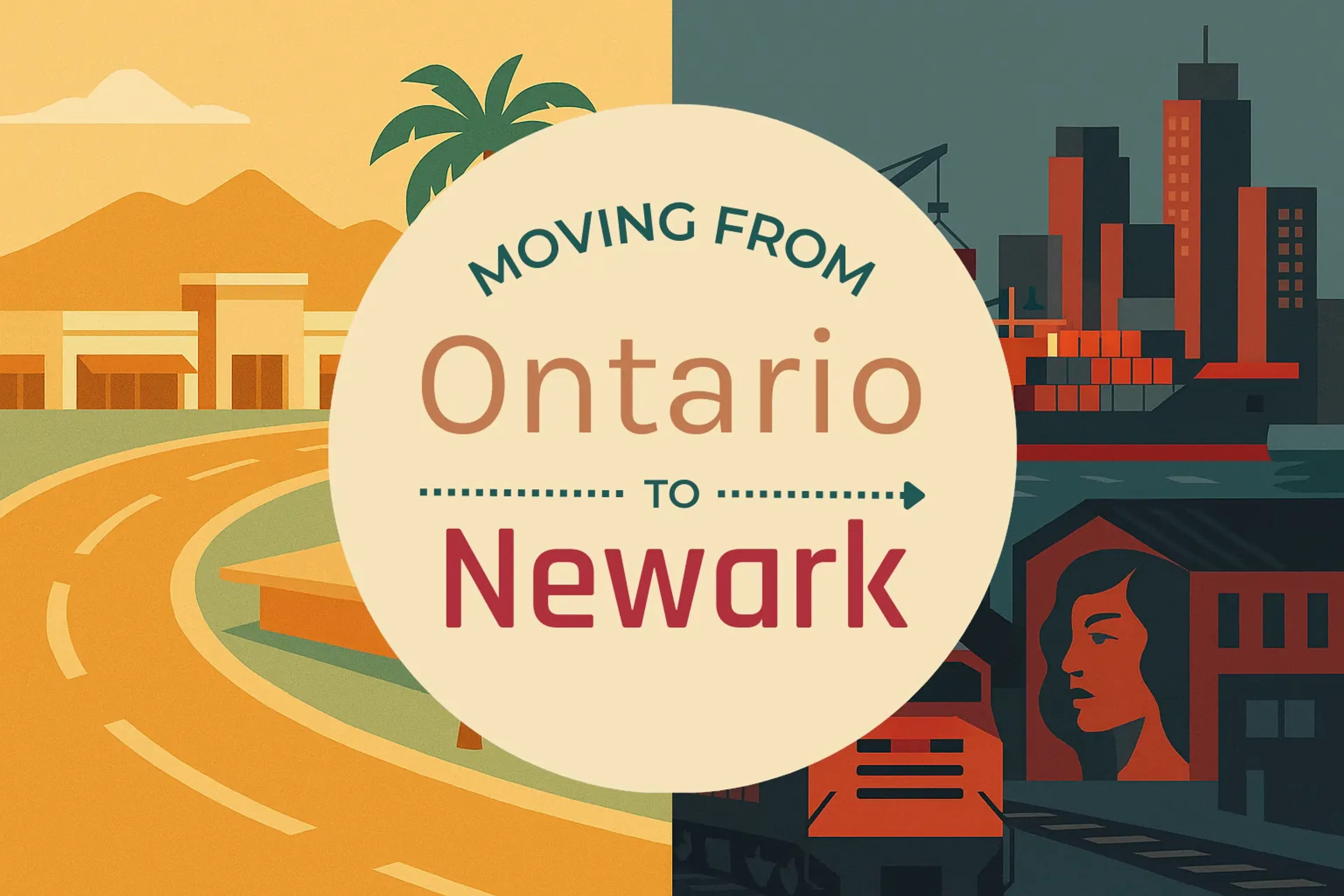 Side-by-side comparison of Ontario to Newark moving companies