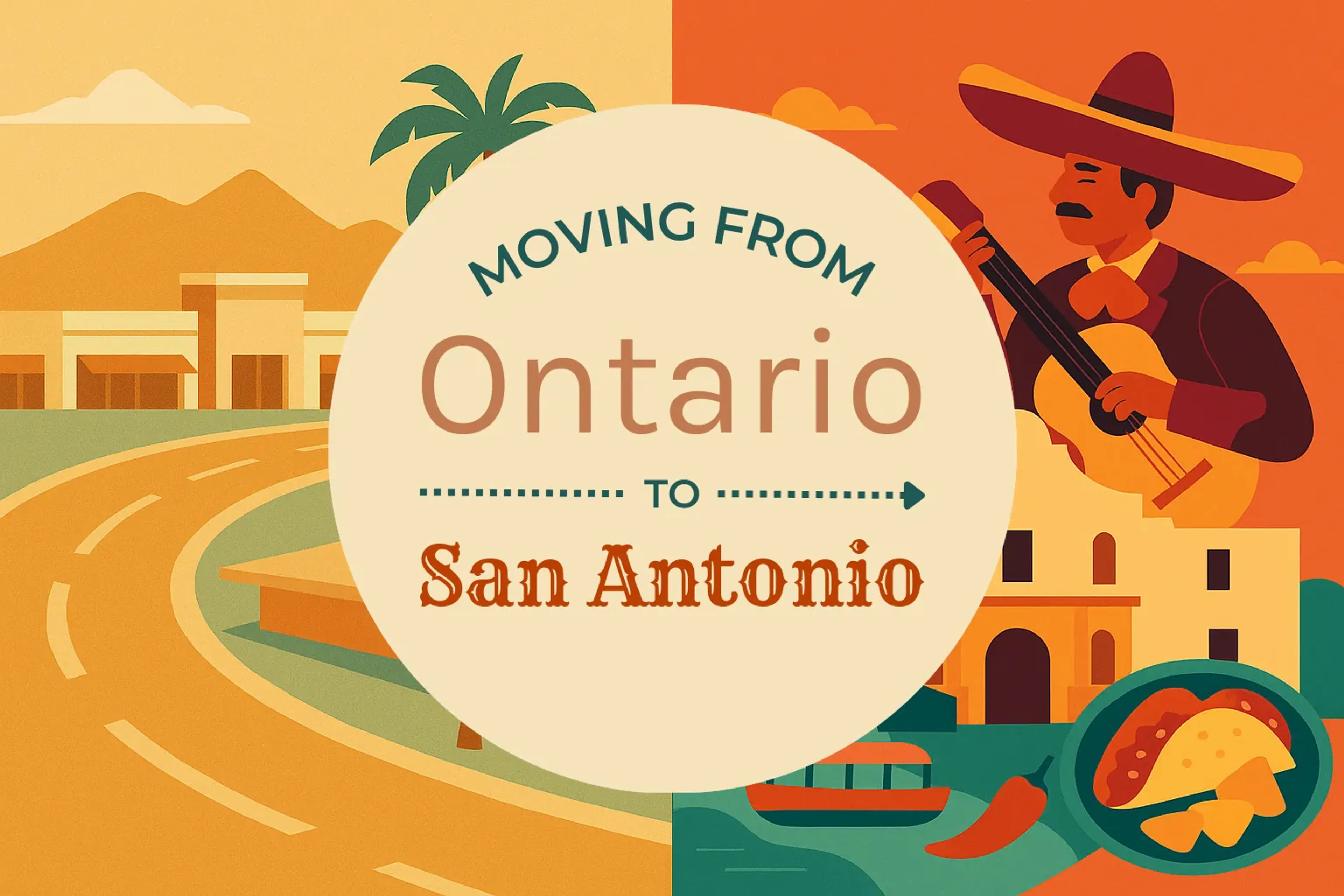Side-by-side comparison of Ontario to San Antonio moving companies