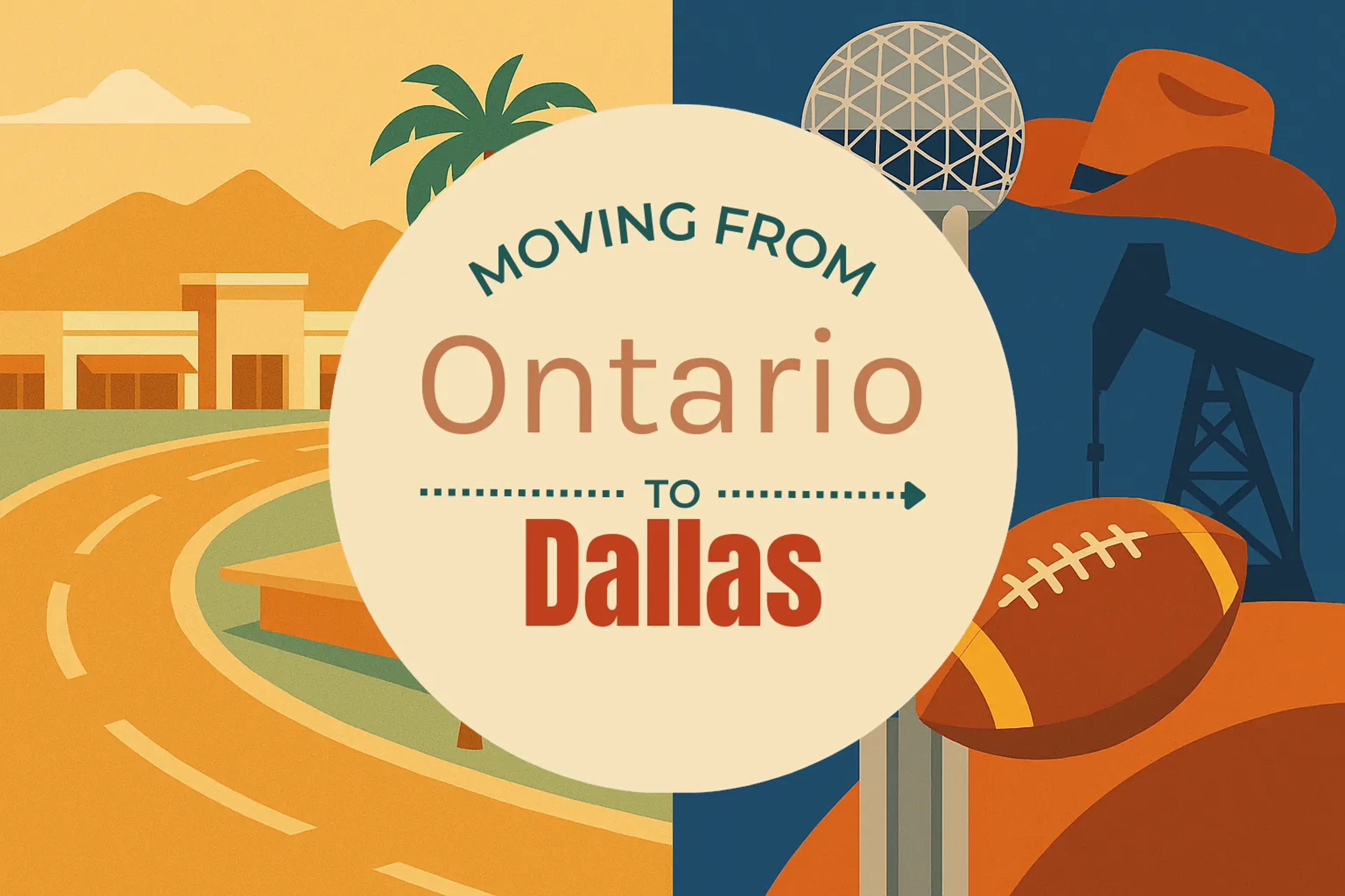 Side-by-side comparison of Ontario to Dallas moving companies