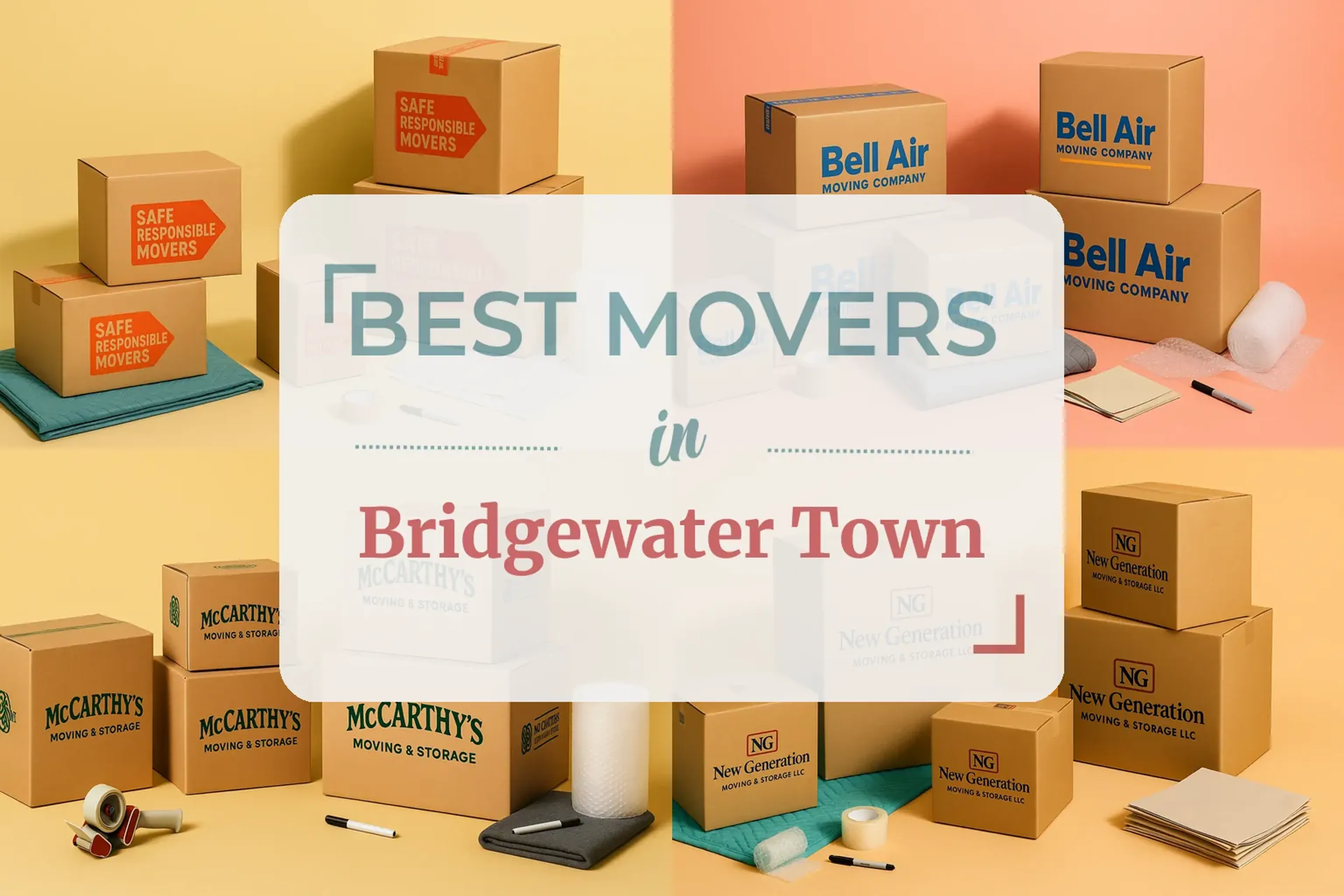 Side-by-side comparison of Bridgewater Town moving companies