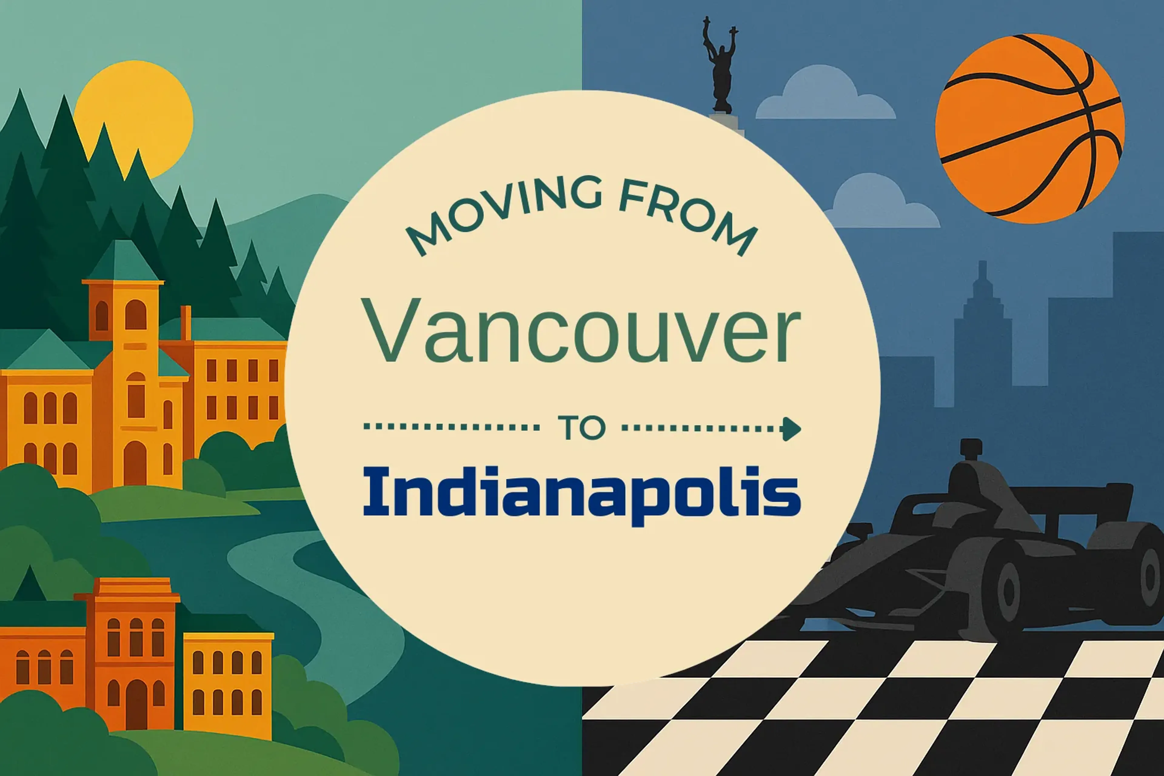Side-by-side comparison of Vancouver to Indianapolis moving companies