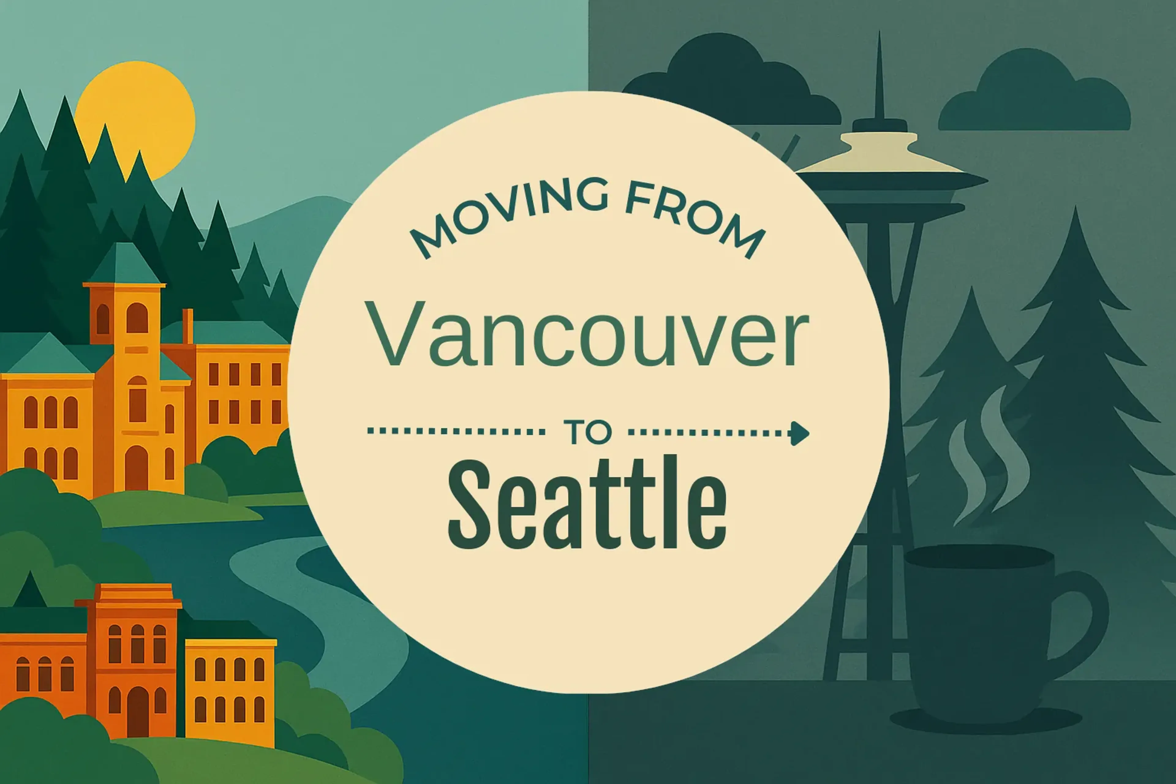 Side-by-side comparison of Vancouver to Seattle moving companies