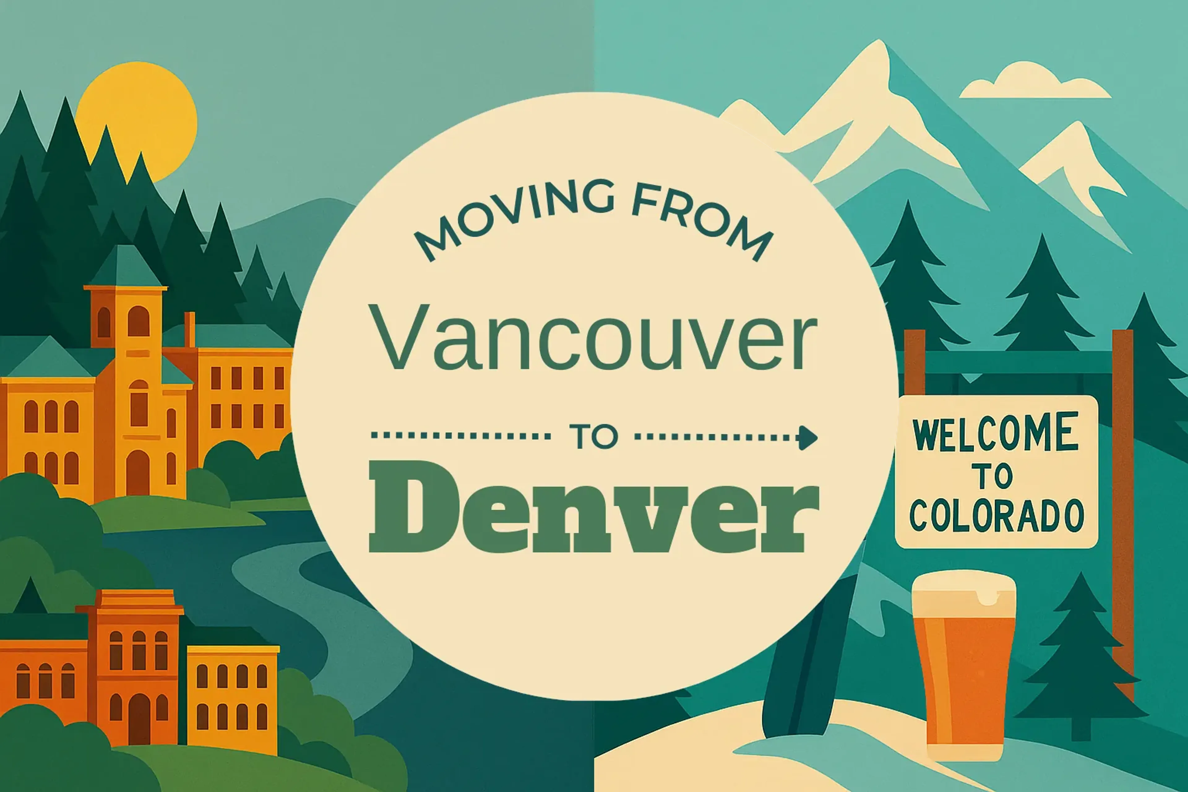 Side-by-side comparison of Vancouver to Denver moving companies