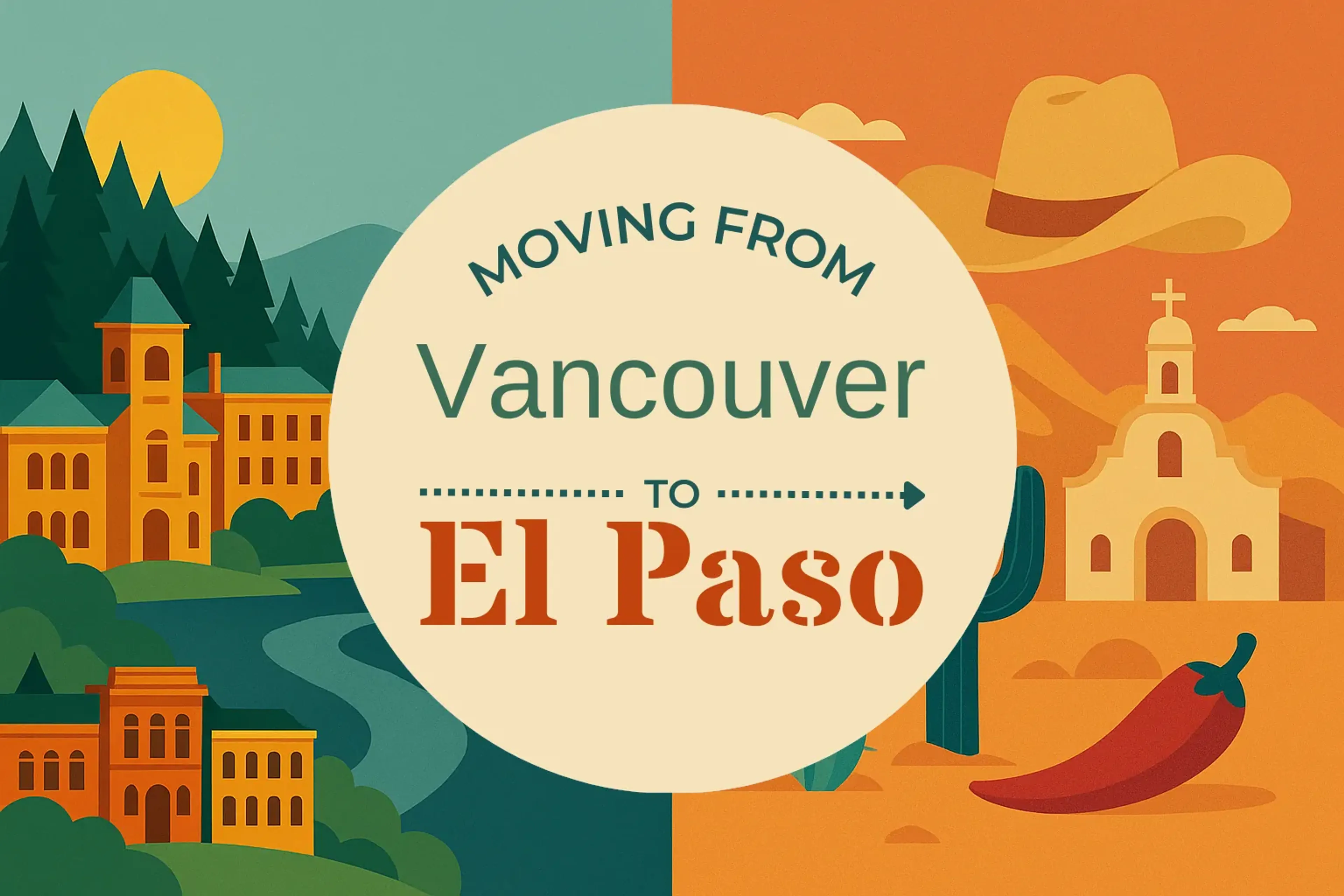 Side-by-side comparison of Vancouver to El Paso moving companies