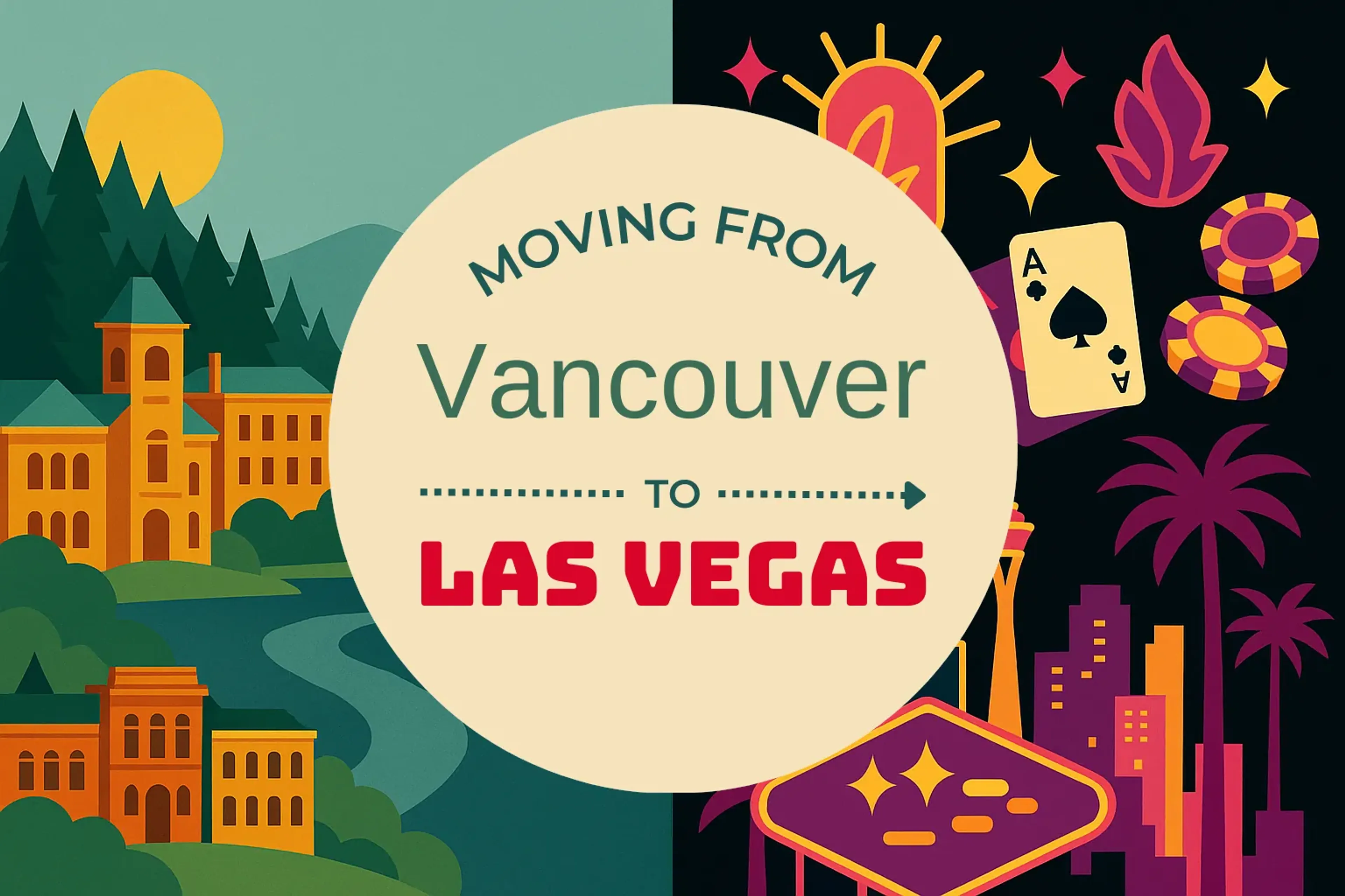 Side-by-side comparison of Vancouver to Las Vegas moving companies