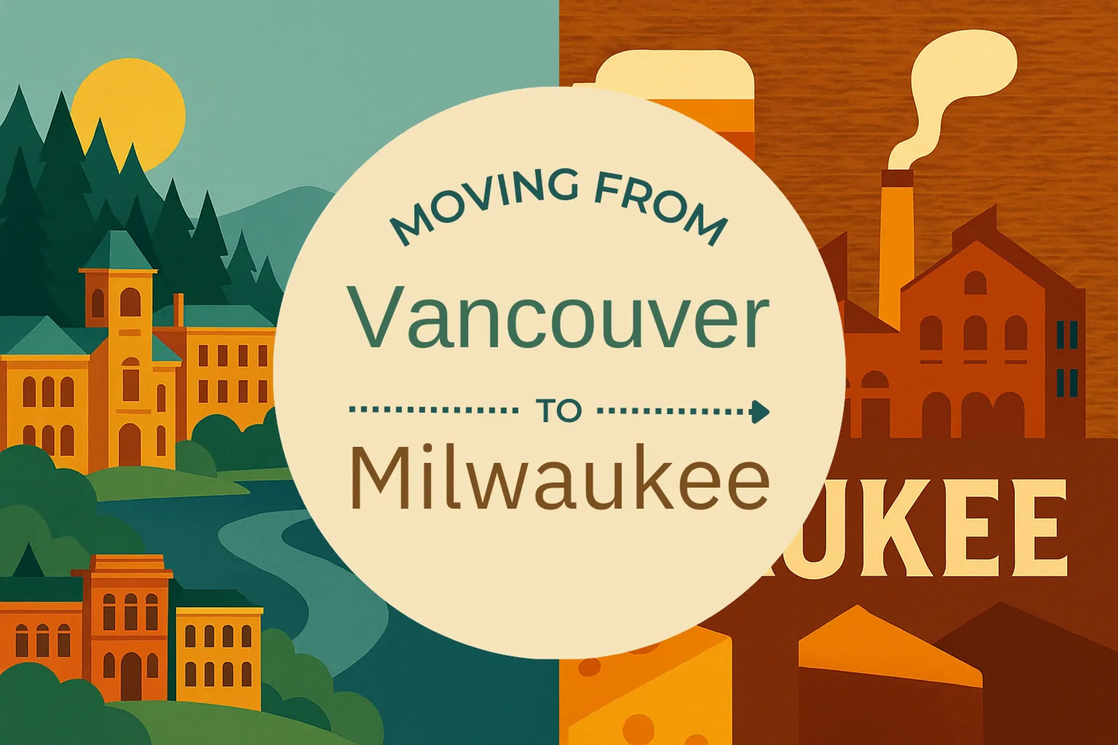 Side-by-side comparison of Vancouver to Milwaukee moving companies