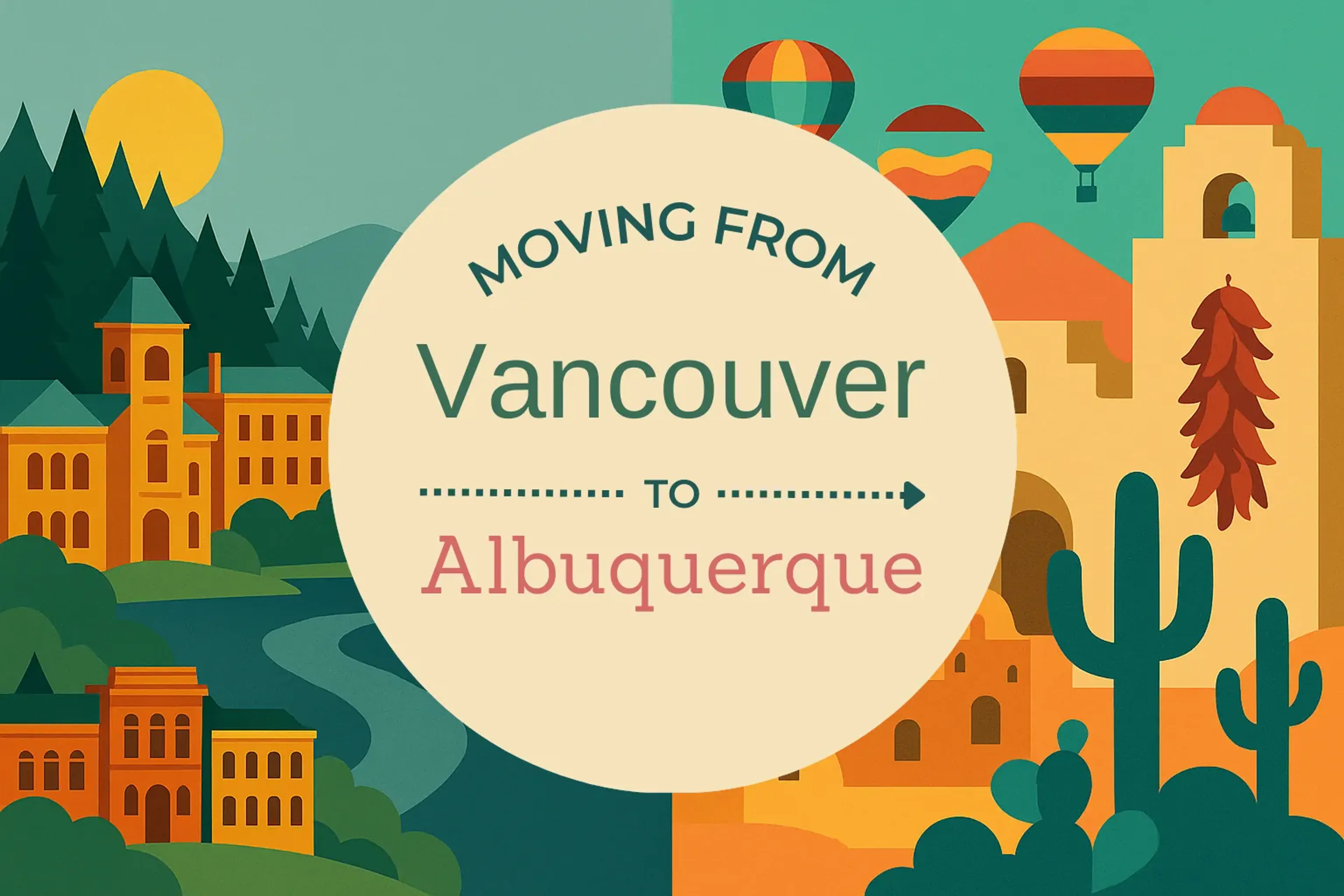 Side-by-side comparison of Vancouver to Albuquerque moving companies