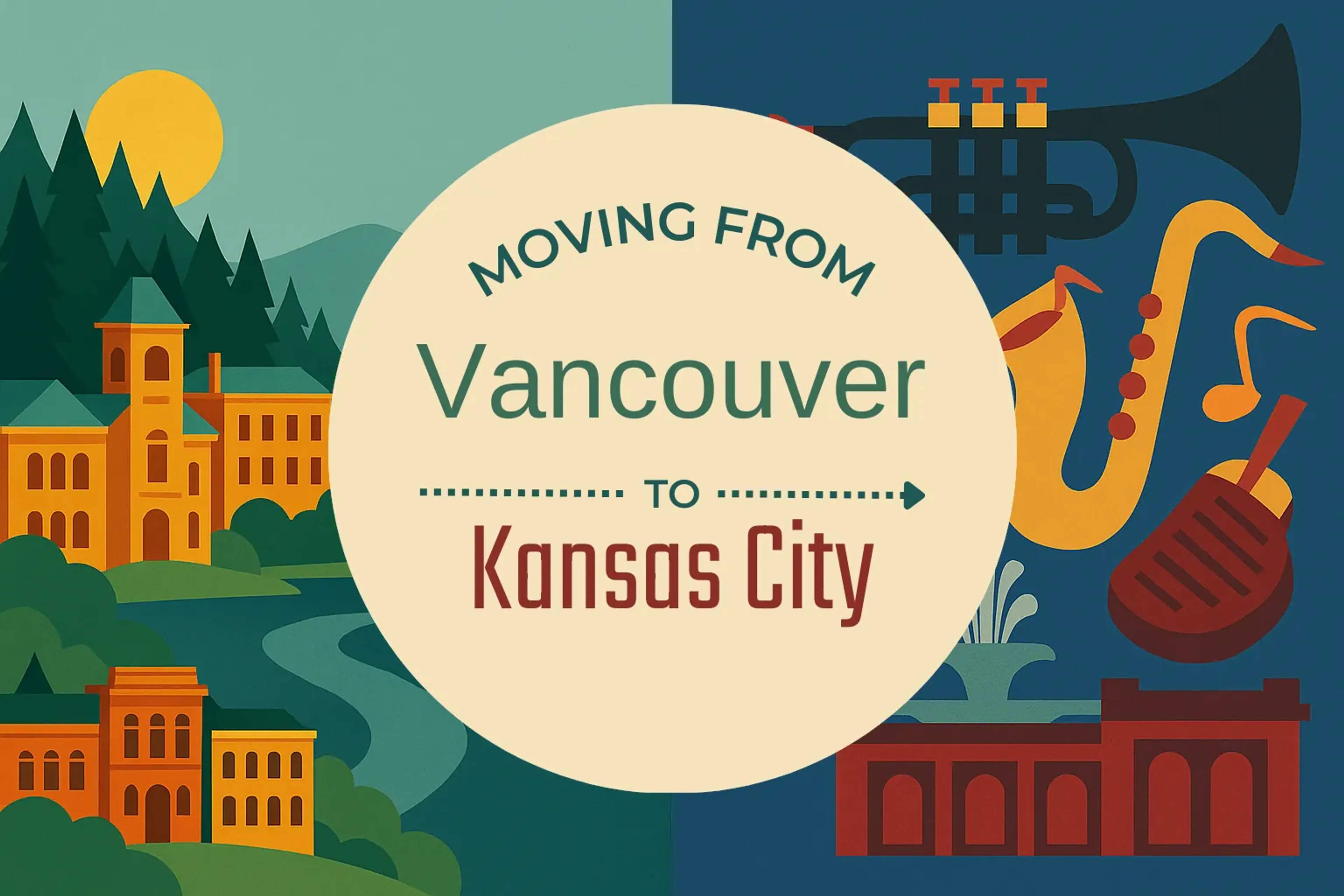 Side-by-side comparison of Vancouver to Kansas City moving companies