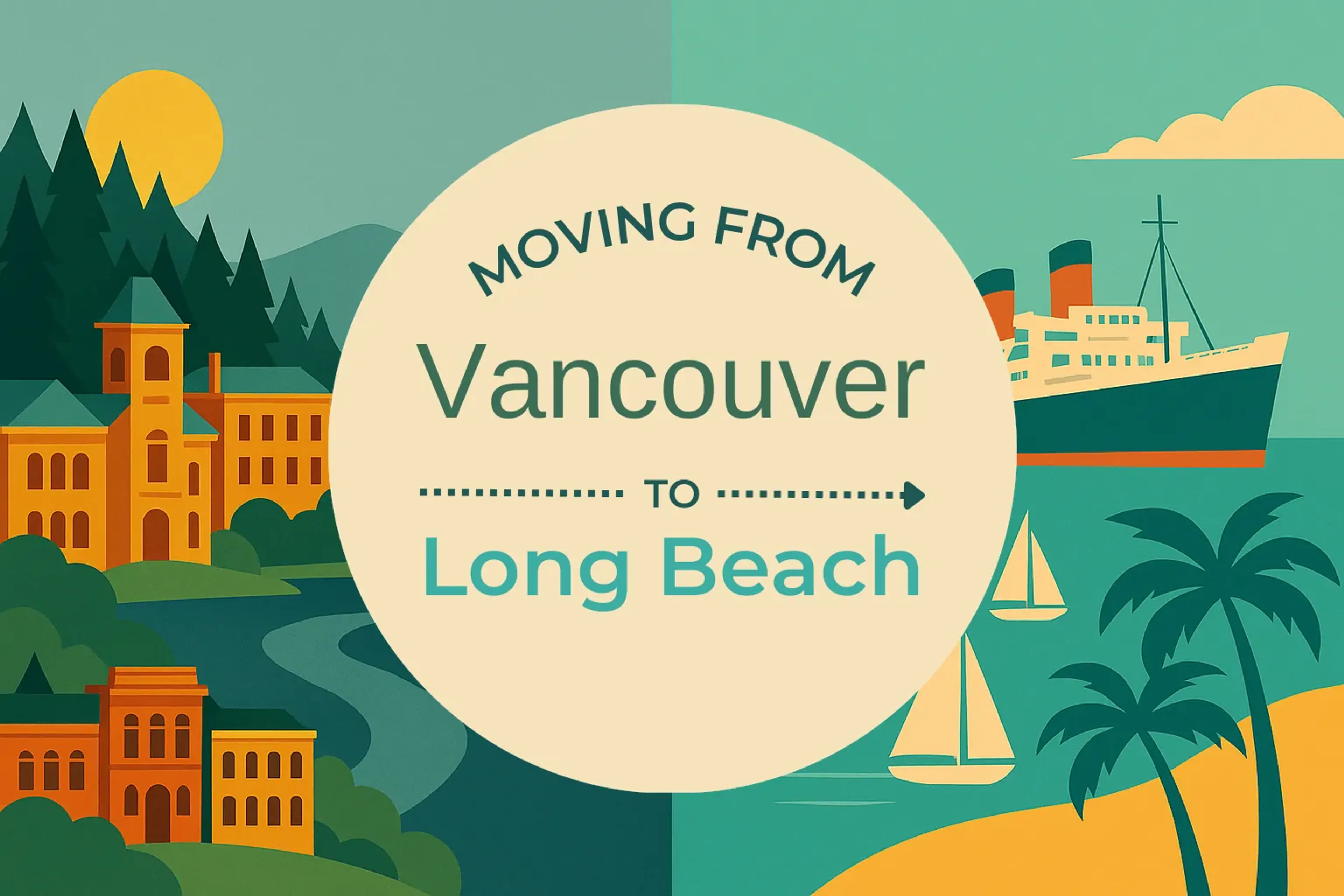 Side-by-side comparison of Vancouver to Long Beach moving companies