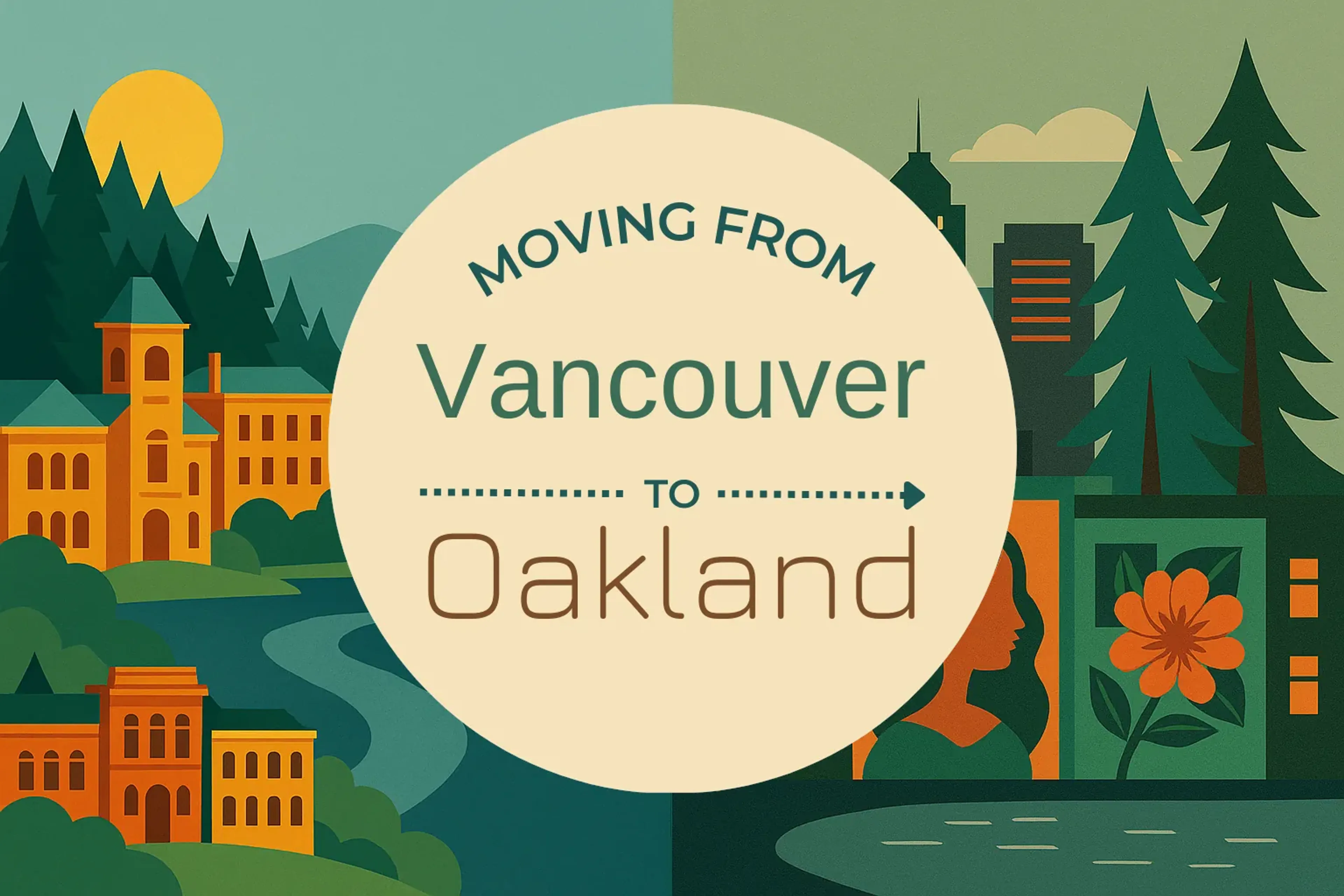 Side-by-side comparison of Vancouver to Oakland moving companies