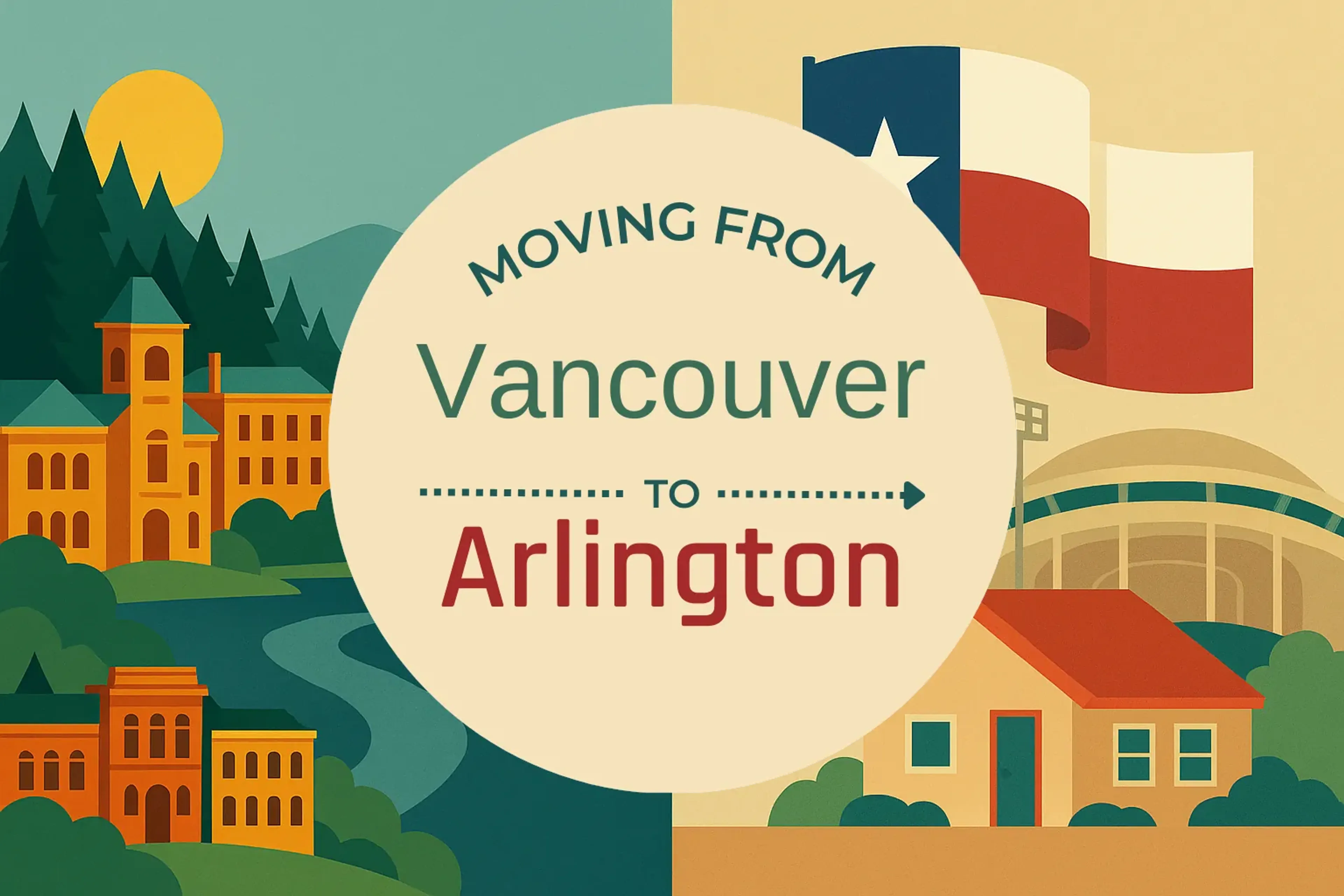 Side-by-side comparison of Vancouver to Arlington moving companies